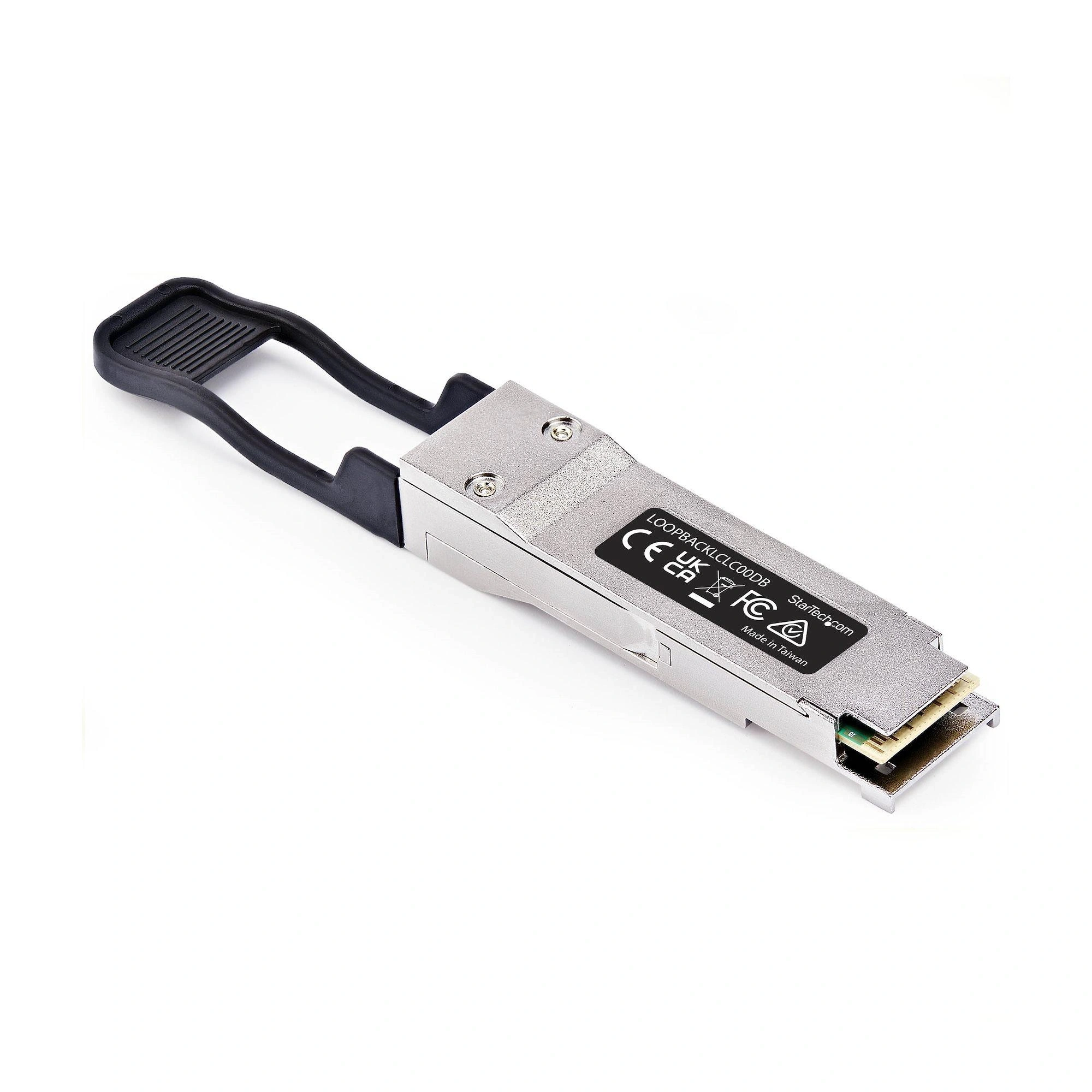 StarTech.com Módulo Adaptador de Bucle Invertido QSFP28 100G Pasivo - Probador de Puerto QSFP - Conector de Bucle Invertido QSFP 100G - Ajustado
