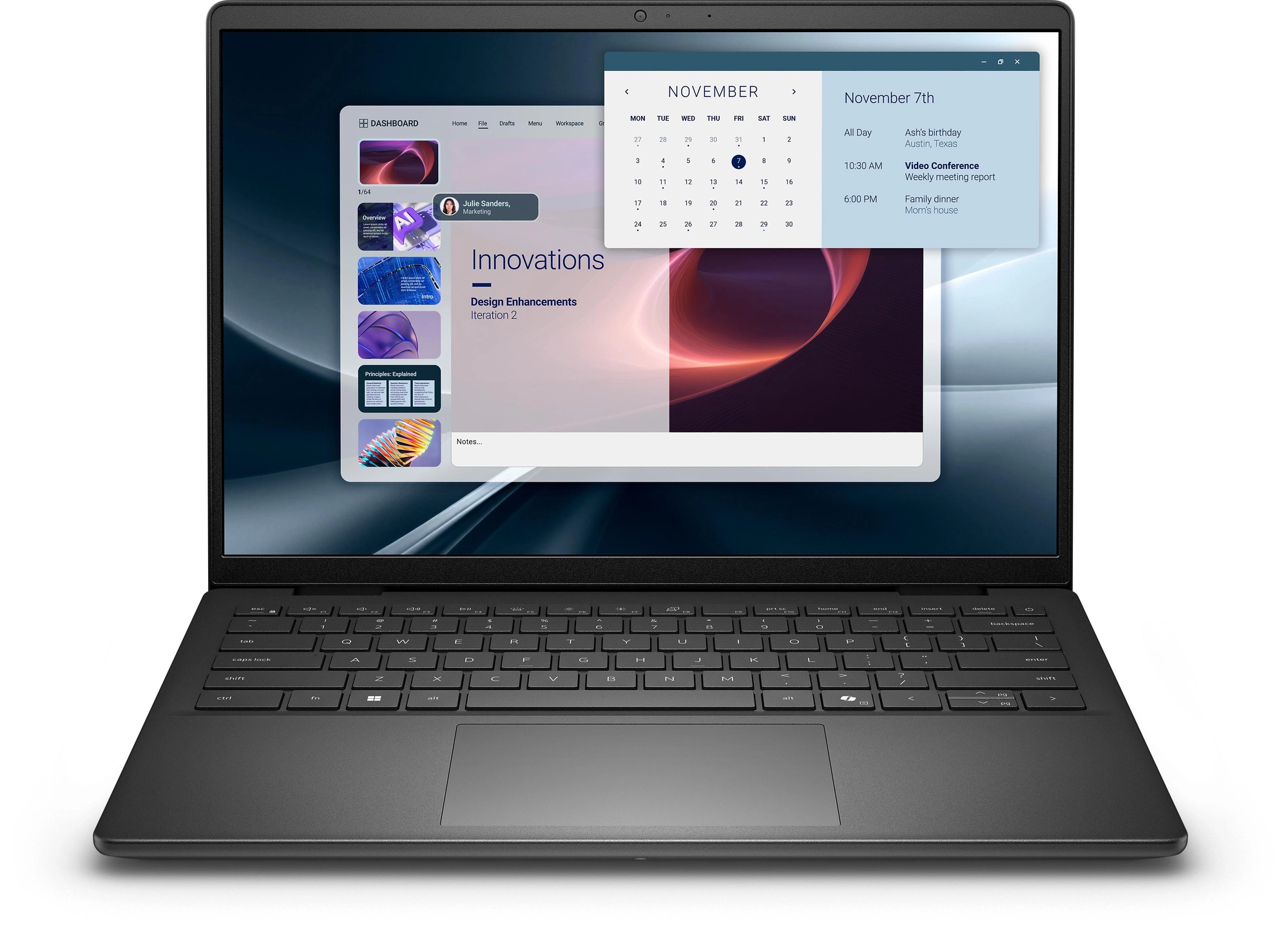 DELL Pro 14 Essential PV14255 AMD Ryzen™ 7 250 Portátil 35,6 cm (14") Full HD+ 16 GB DDR5-SDRAM 512 GB SSD Wi-Fi 6 (802.11ax) Windows 11 Pro Espa