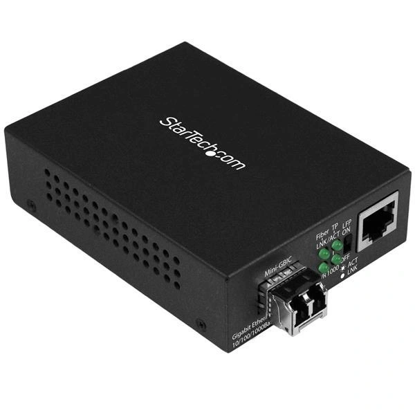 StarTech.com Conversor Compacto de Medios Ethernet Gigabit a Fibra Multimodo LC - 550m
