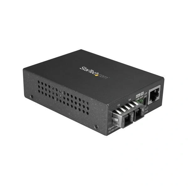 StarTech.com MCMGBSCSM10 convertidor de medio 1000 Mbit/s 1310 nm Monomodo Negro