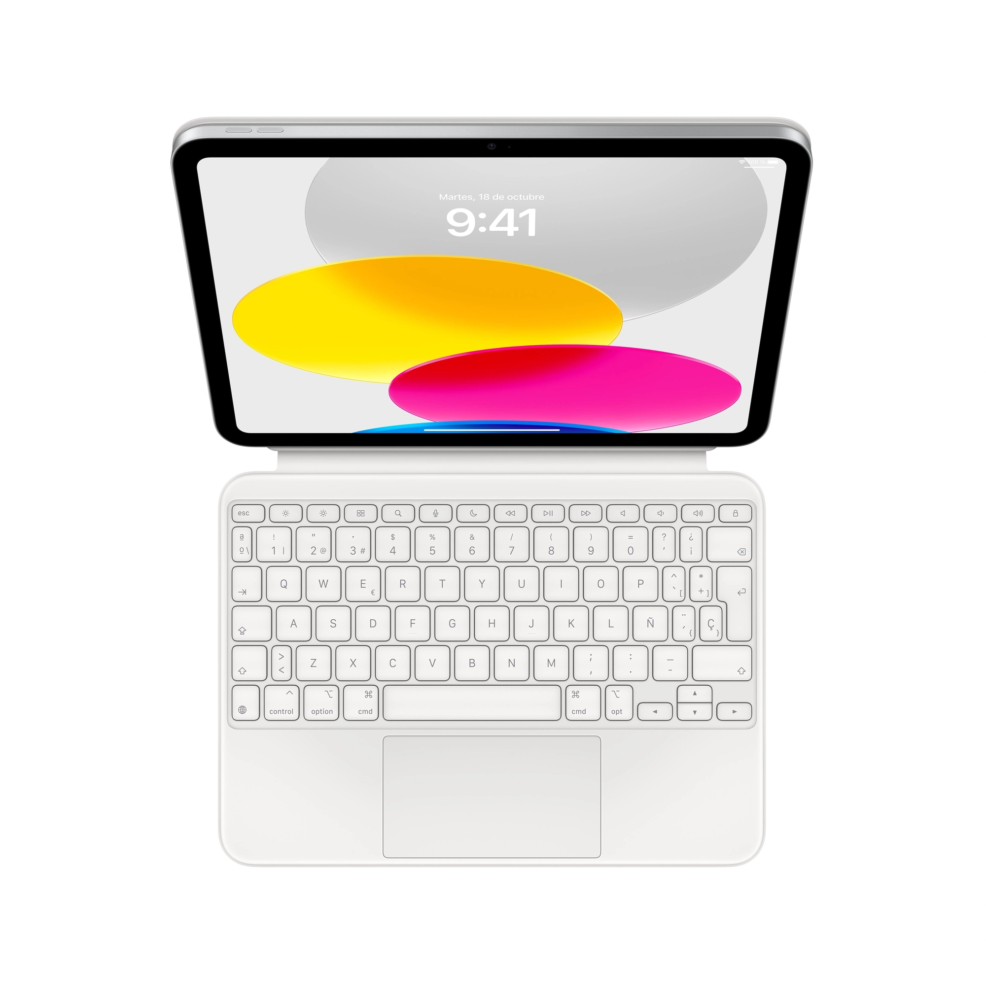 Apple Magic Keyboard, Funda con teclado para el iPad 10ªGen y 11ª Gen (el nuevo A16), Español, Blanco – imagen 4