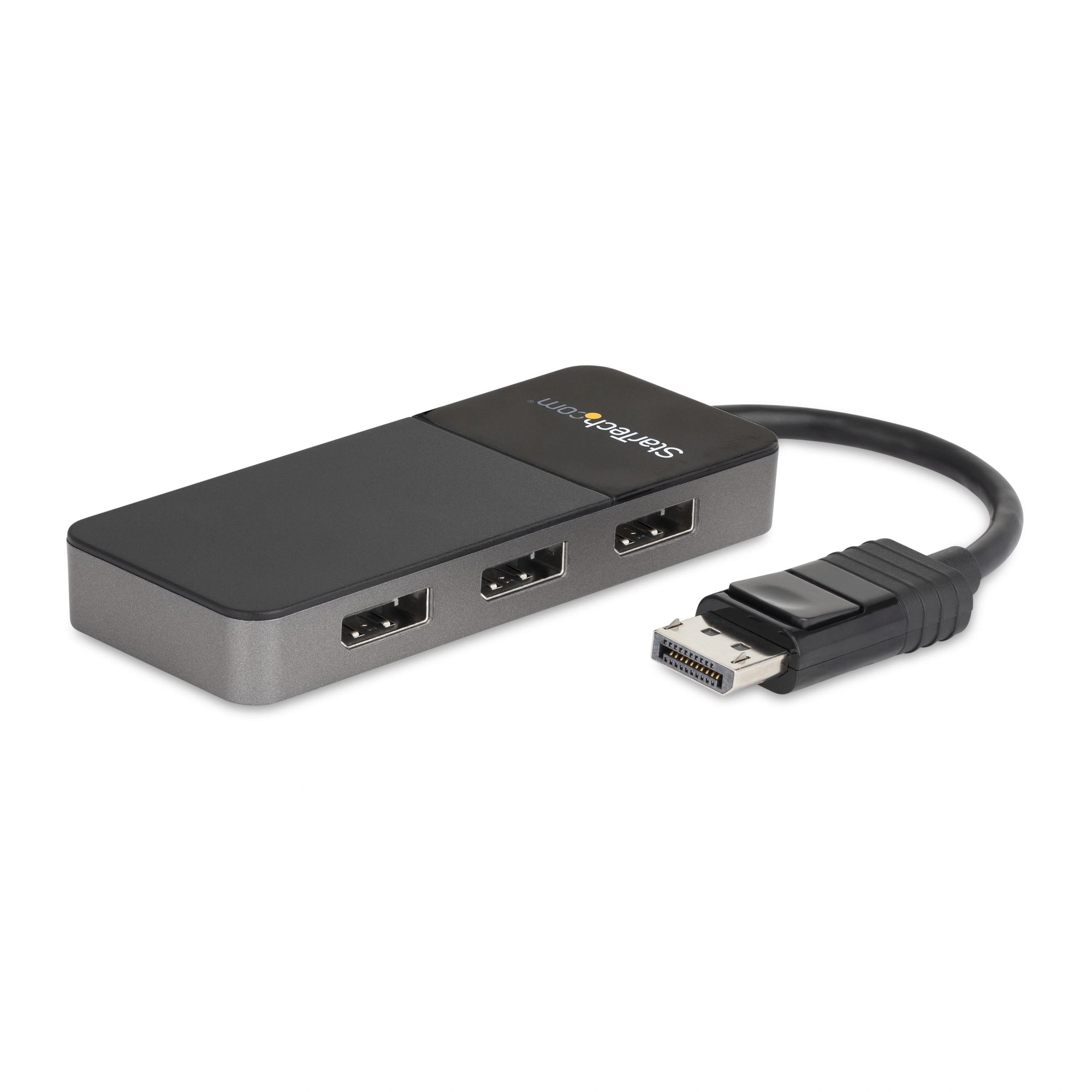 StarTech.com Hub MST de 3 Puertos DisplayPort 1.4 - Divisor Splitter DP para 3 Monitores - Adaptador DisplayPort a 3x DisplayPort de 4K - Aliment