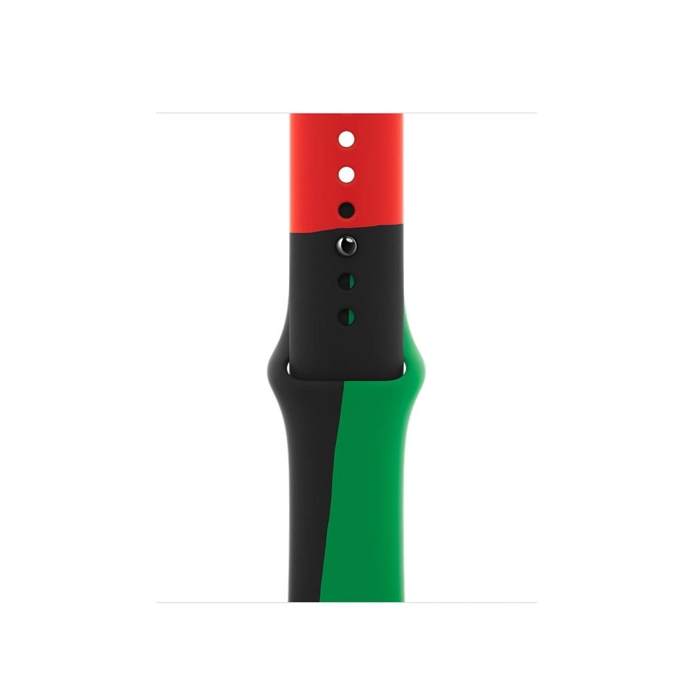 Apple MUQ63ZM/A Accesorios para dispositivos vestibles inteligentes Grupo de rock Negro, Verde, Rojo Fluoroelastómero