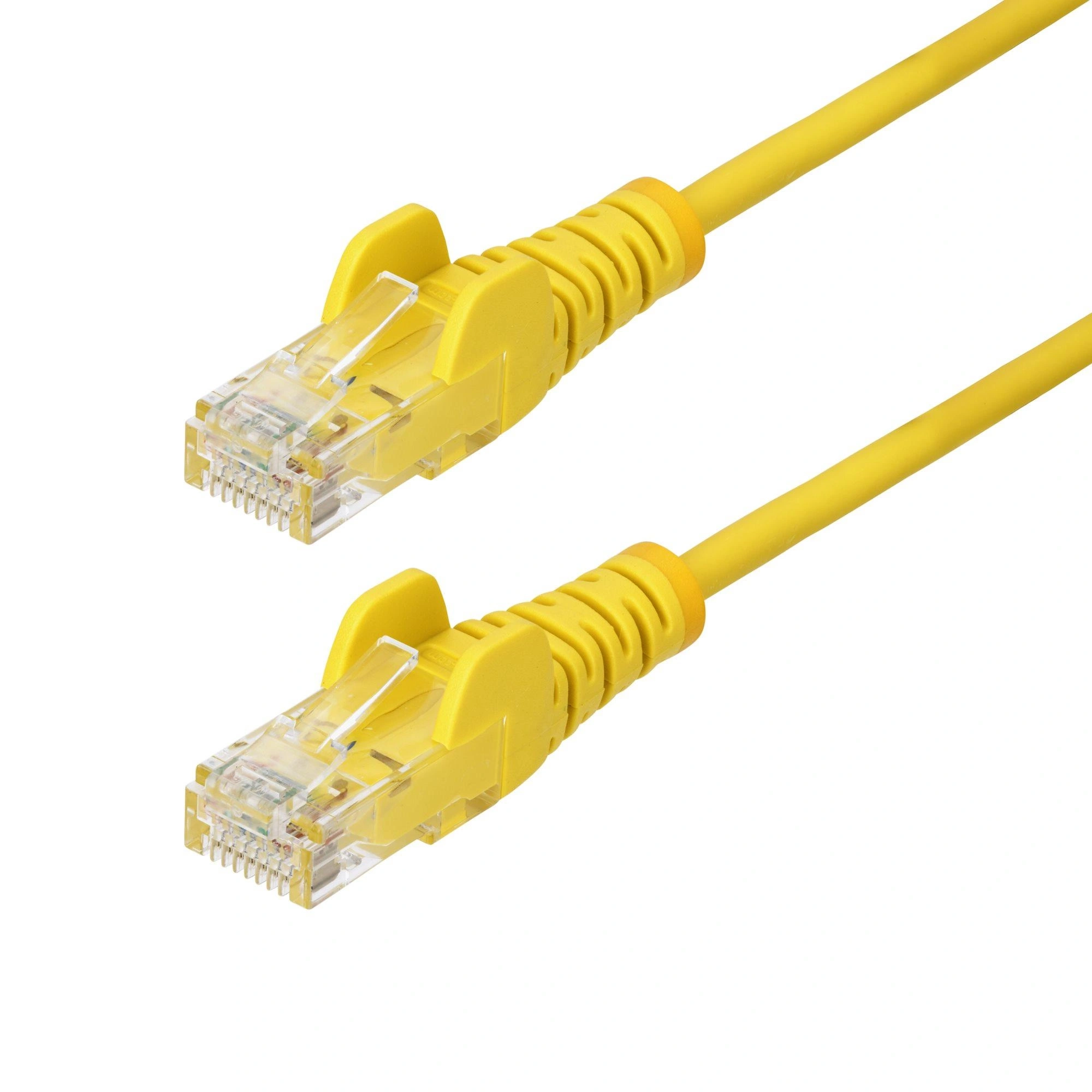 StarTech.com Cable de Red Ethernet CAT6 Delgado sin Enganches Amarillo de 3m - Cable RJ45 Snagless Slim 28AWG - Alambre de Cobre Puro - PoE 100W