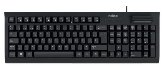 Nilox Teclado con lector DNI-e y SmartCard- Layout Español