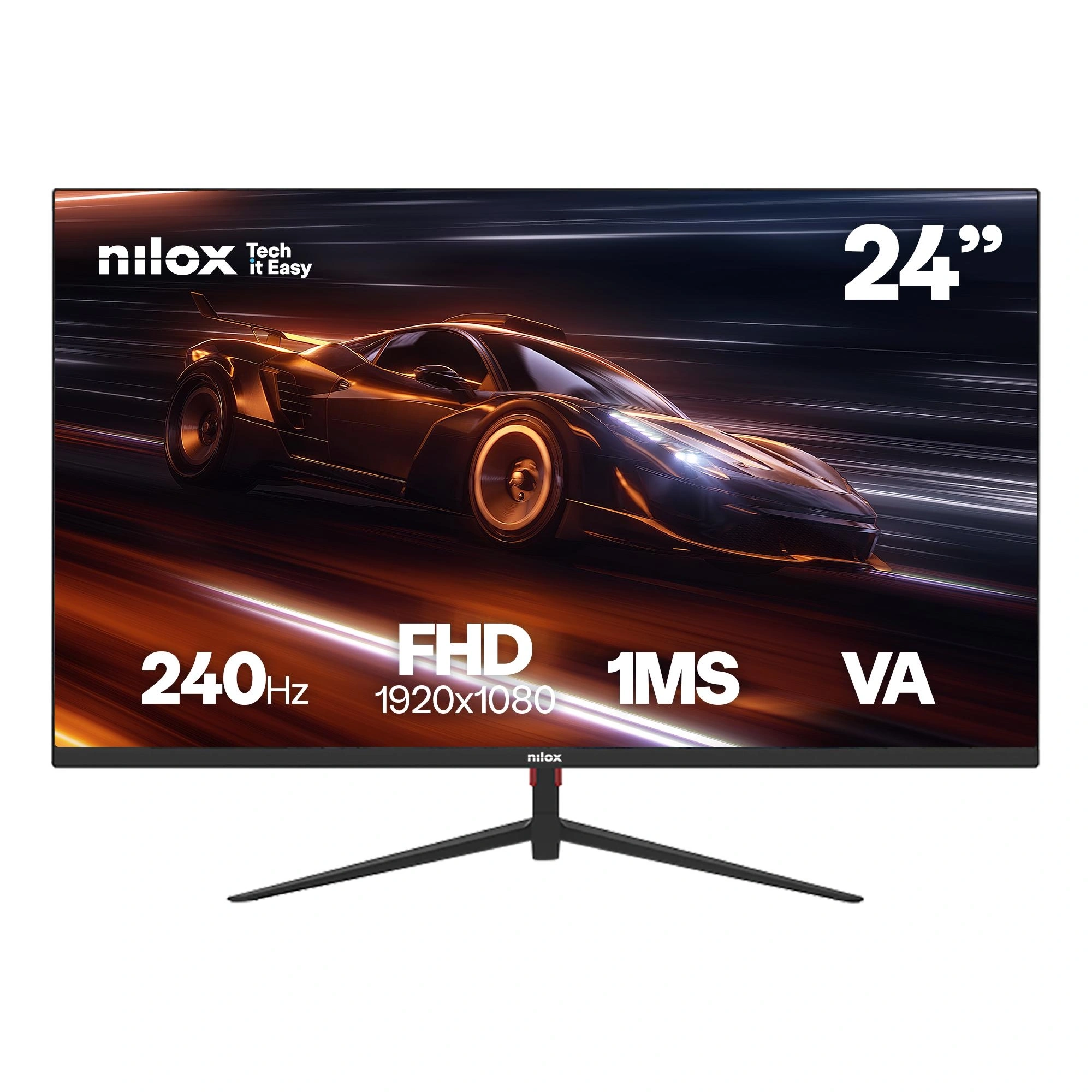 Nilox MONITOR 24 GAMING FHD 240HZ pantalla para PC 61 cm (24") Full HD LCD Negro – imagen 2