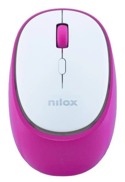 Nilox, Ratón inalámbrico Dual Mode Bluetooth 5.2 y 2.4 GHz, Rosa – imagen 2