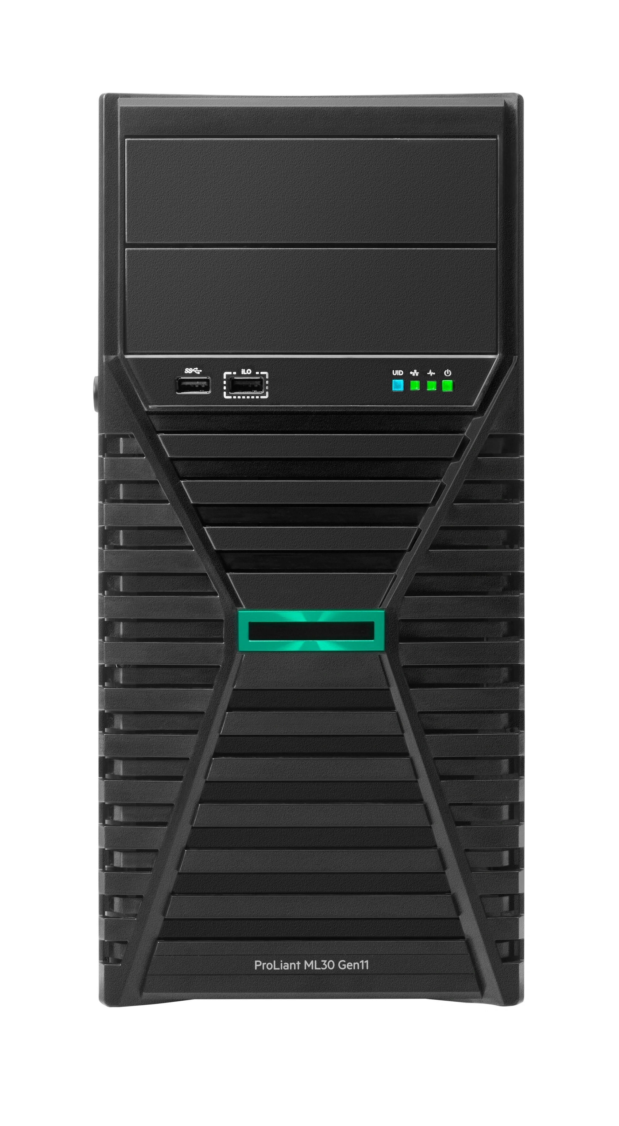 HPE ProLiant ML30 Gen11 6333P 3.1GHz 6c 1P 1x32GB-U 8SFF MR216i-p 2x480GB SSD 2x1000W PS EU Server – imagen 2