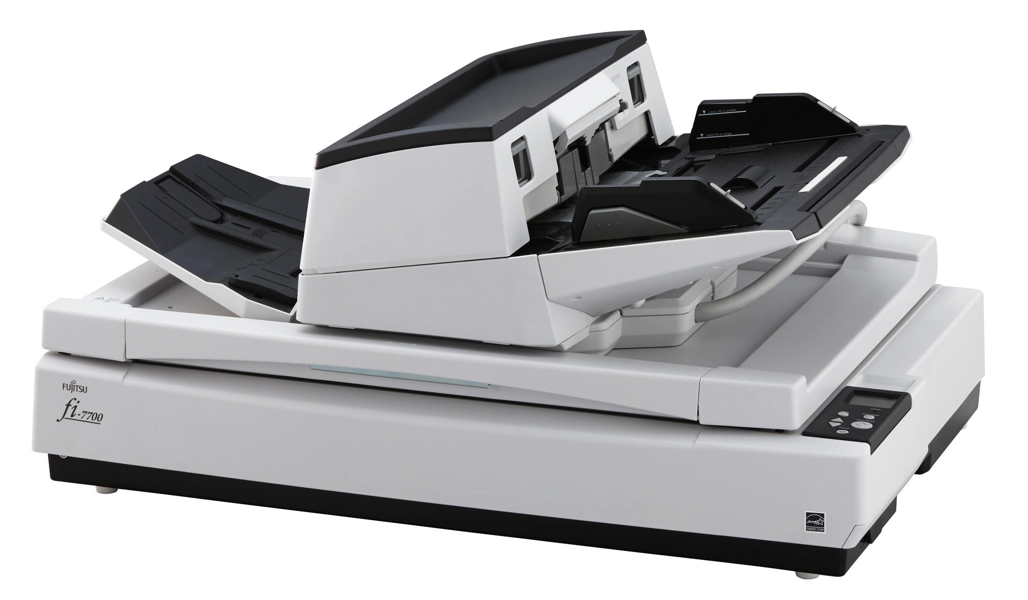 Ricoh fi-7700 Escáner plano y alimentador automático de documentos (ADF, Automatic Document Feeder) 600 x 600 DPI A3 Negro, Blanco