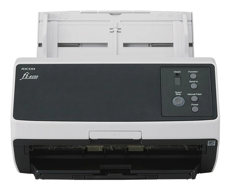 Ricoh FI-8150 Alimentador automático de documentos (ADF) + escáner de alimentación manual 600 x 600 DPI A4 Negro, Gris