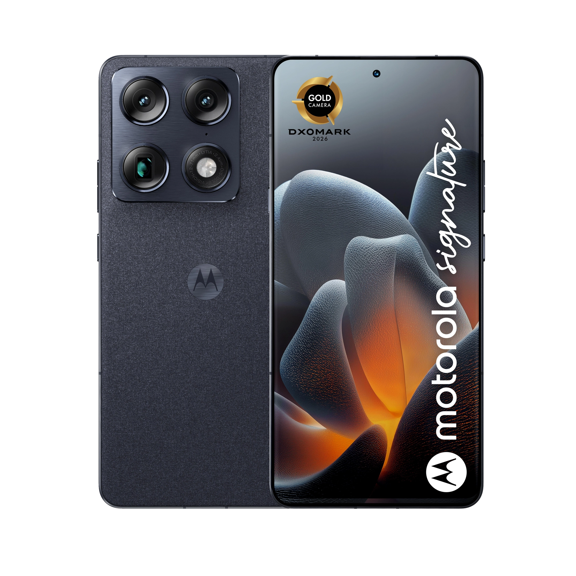 Motorola signature 17,2 cm (6.78") SIM doble Android 16.0 5G USB Tipo C 12 GB 256 GB 5200 mAh Azul oscuro