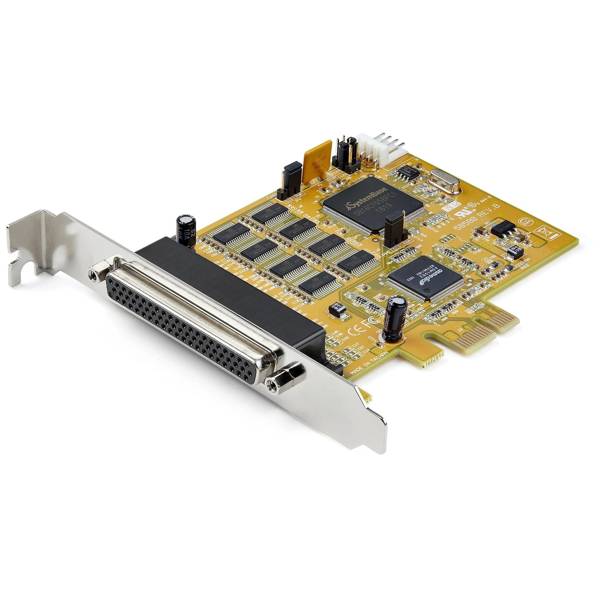StarTech.com Tarjeta Adaptadora PCI Express Serie de 8 Puertos RS232 - Tarjeta Serial PCIe - DB9 UART 16C1050 - Tarjeta de Expansión Controladora