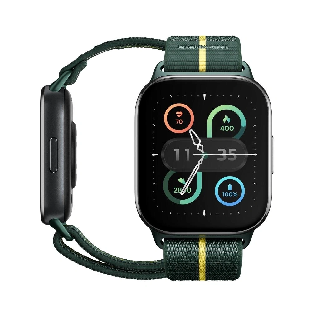 Motorola moto watch fit 4,83 cm (1.9") OLED 44.5 mm Digital Pantalla táctil Verde, Gris GPS (satélite)