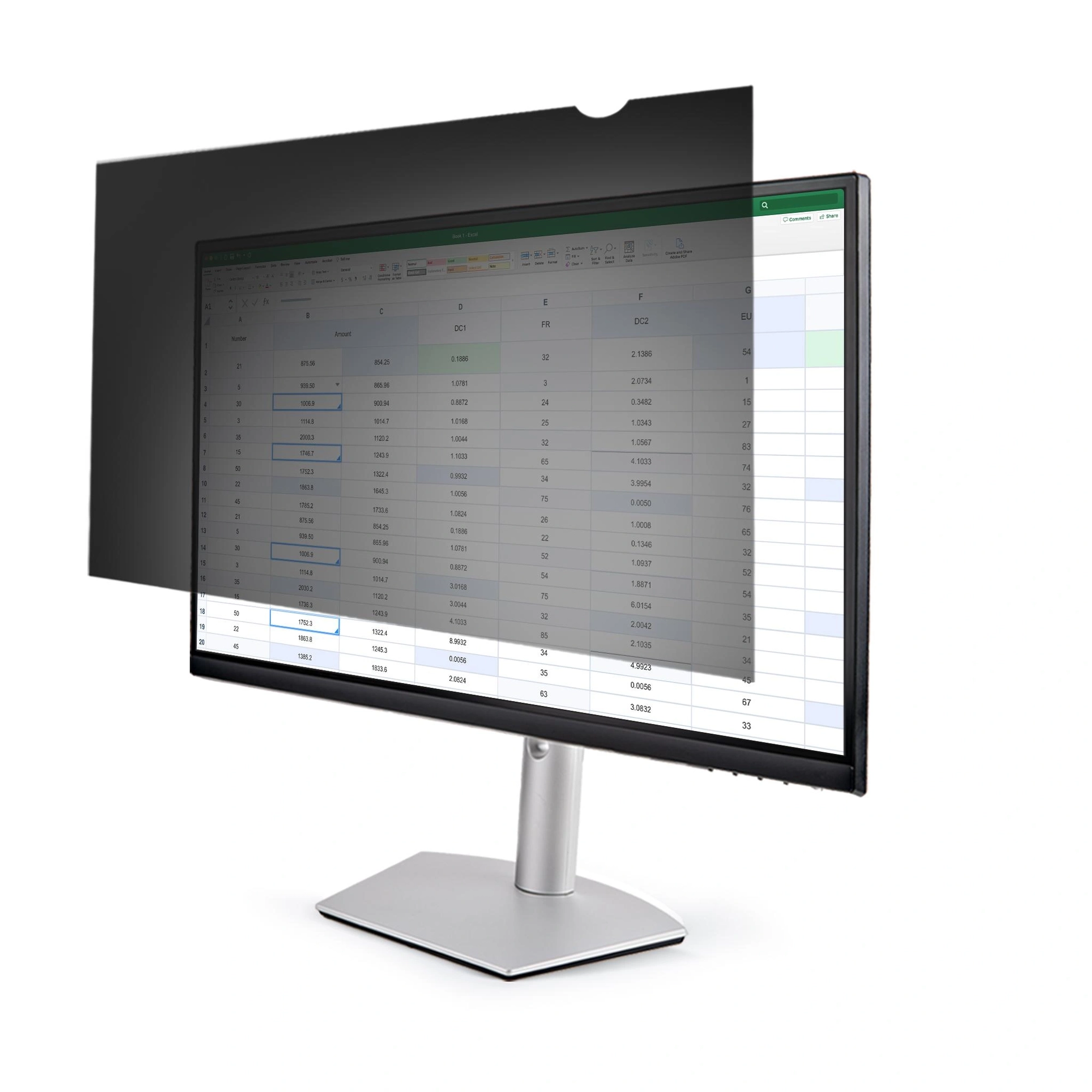StarTech.com Filtro de Privacidad para Monitores de 24 Pulgadas - Pantalla de Privacidad para Reducir la Luz Azul - de Pantalla Ancha 16:10 - Mat