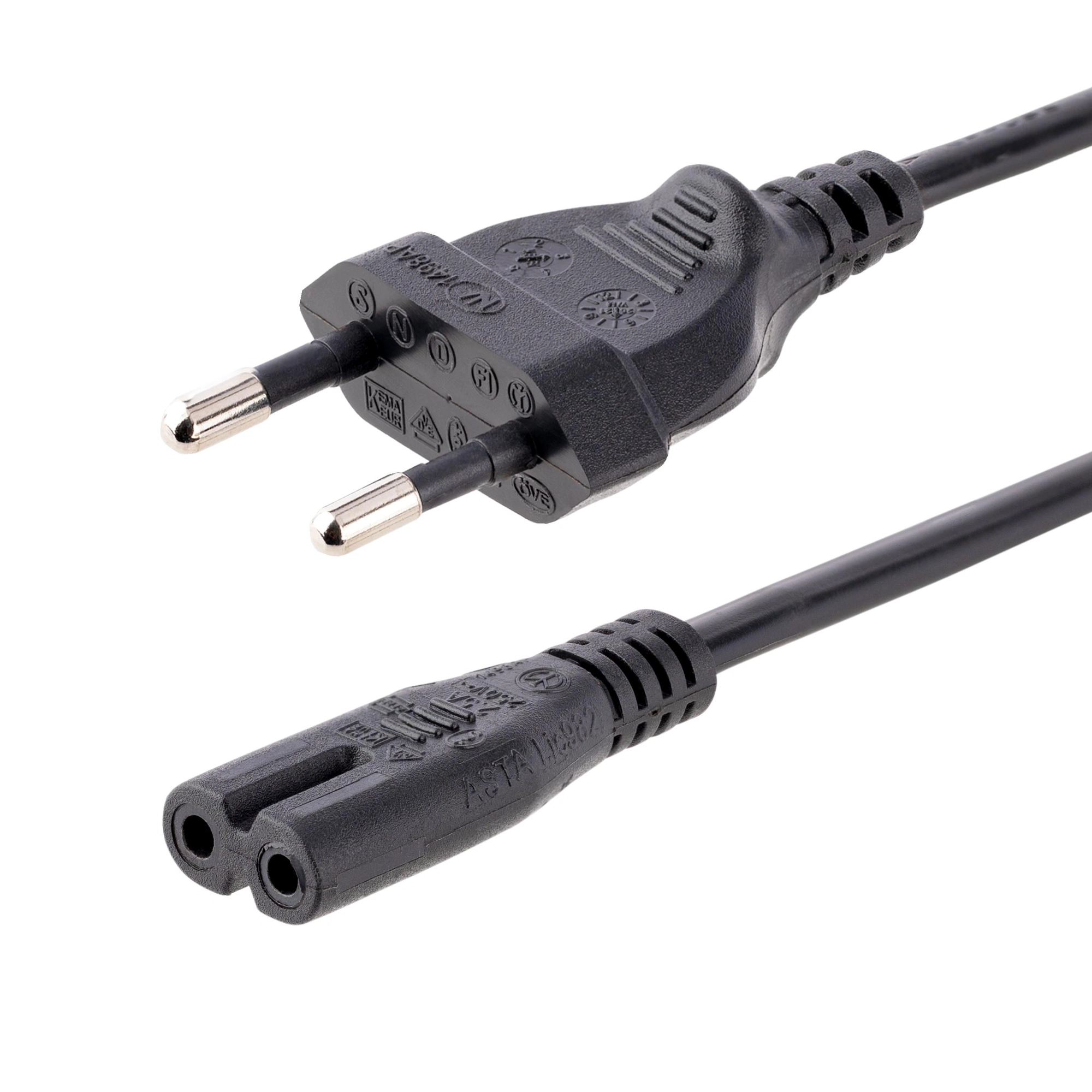 StarTech.com Cable de 1m de Alimentación para Portátiles, Enchufe UE a C7, 2,5A 250V, 18AWG, Cable de Repuesto para Cargador de Portátiles, Cable – imagen 2