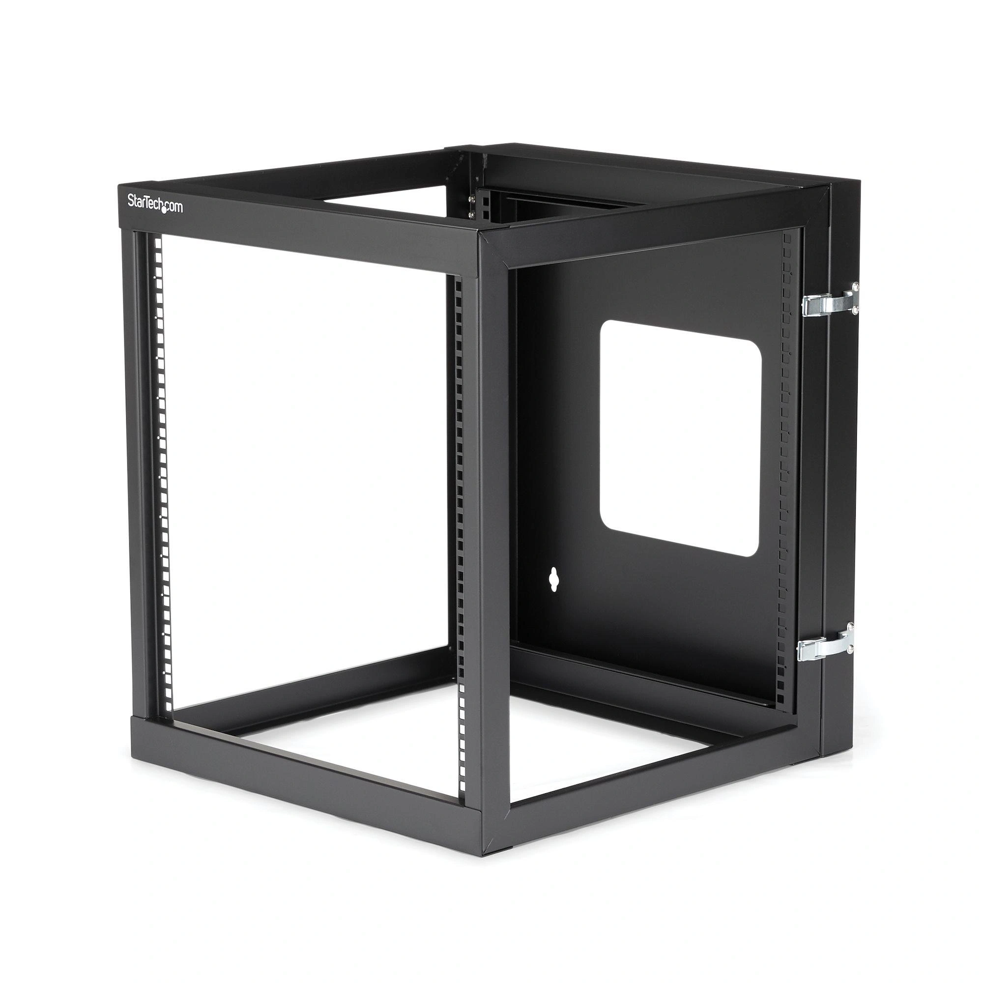 StarTech.com Rack de Servidores Abierto de 12U Abisagrado de Pared - de 19 Pulgadas - de 4 Columnas - con 50cm de Profundidad de Montaje - para Equipo de Redes AV