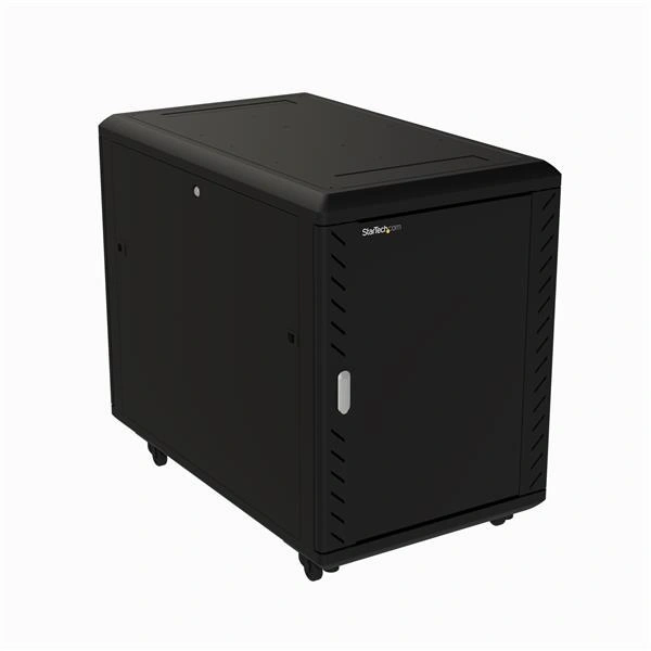 StarTech.com Armario Rack para Servidores 15U 19" 4 Columnas - Rack de Servidores con Cerradura y Seguro - Rack con Ruedas y Carriles de Montaje