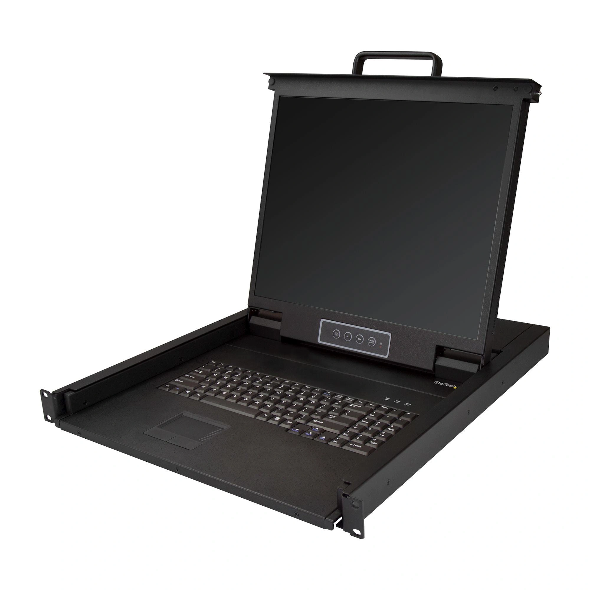 StarTech.com Consola KVM de Montaje en Rack de Servidores - Teclado QWERTY - KVM VGA de 1 Puerto con Monitor LCD de 19" - Switch KVM 1U con Cable