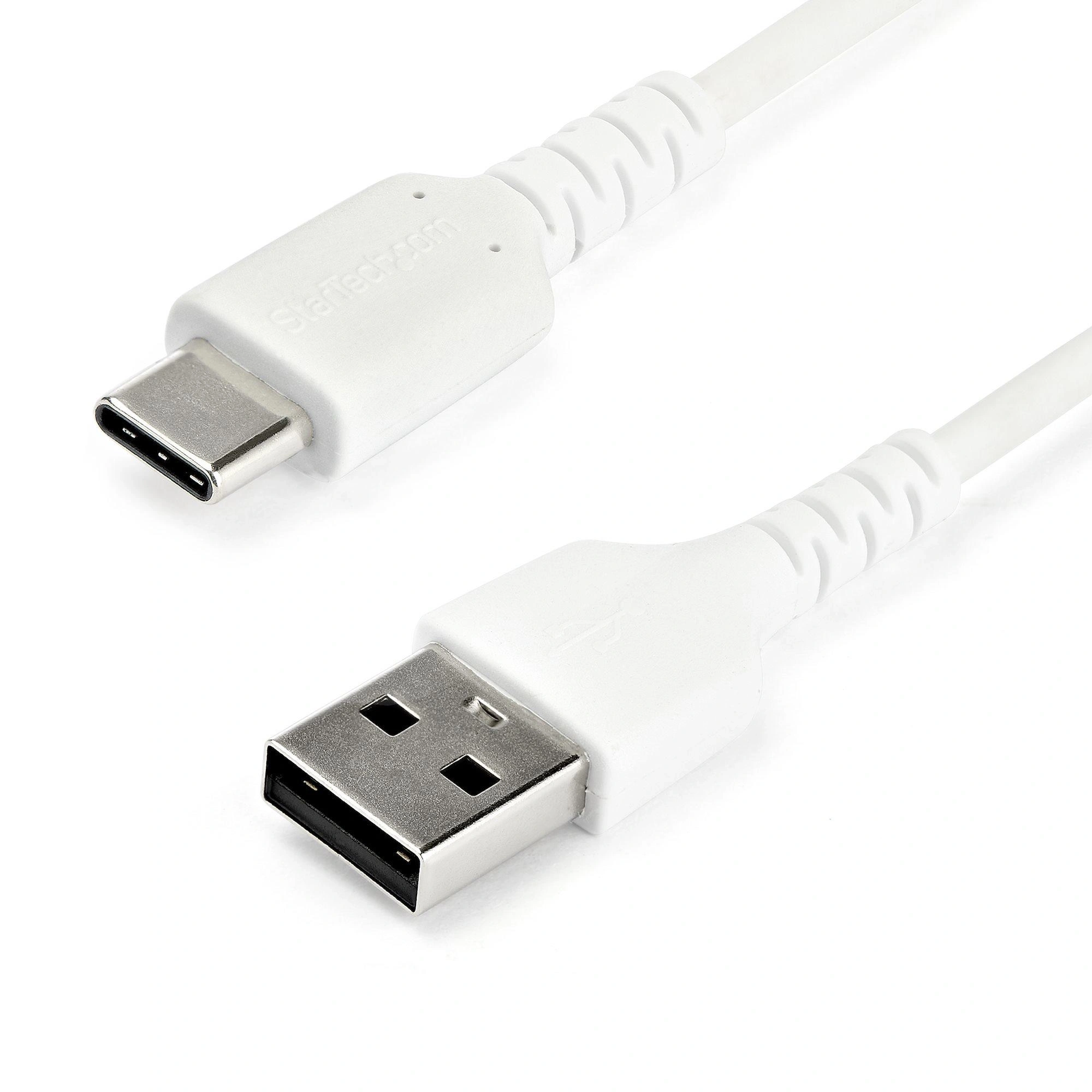 StarTech.com Cable de Carga USB-A a USB-C de 2m - Cable de Carga Rápida y Sincronización USB 2.0 de Servicio Pesado - Cable de Datos USB 2.0- Res