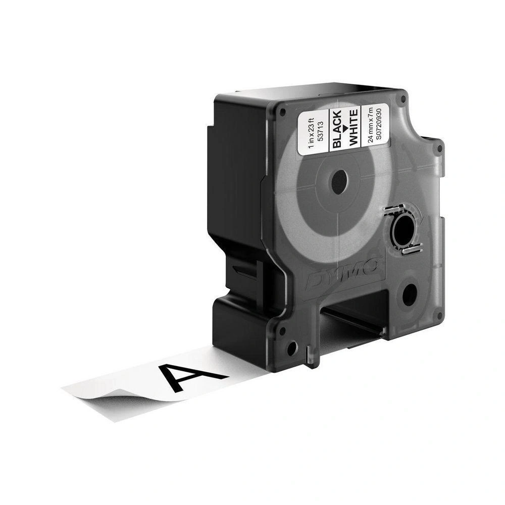 DYMO D1 - Etiquetas estándar - Negro sobre blanco - 24mm x 7m