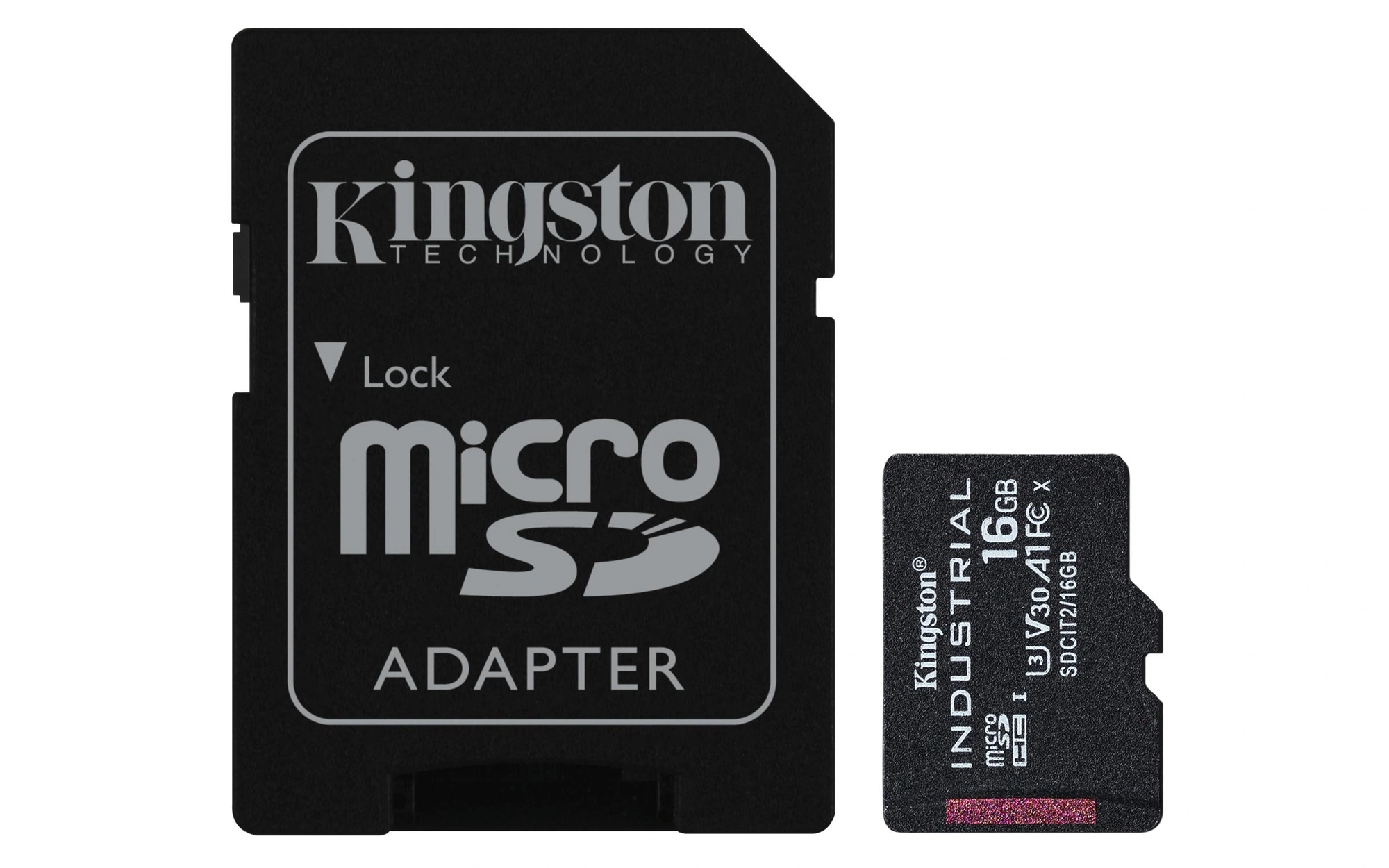 Kingston Technology Tarjeta 16GB microSDHC Industrial C10 A1 pSLC + adaptador SD