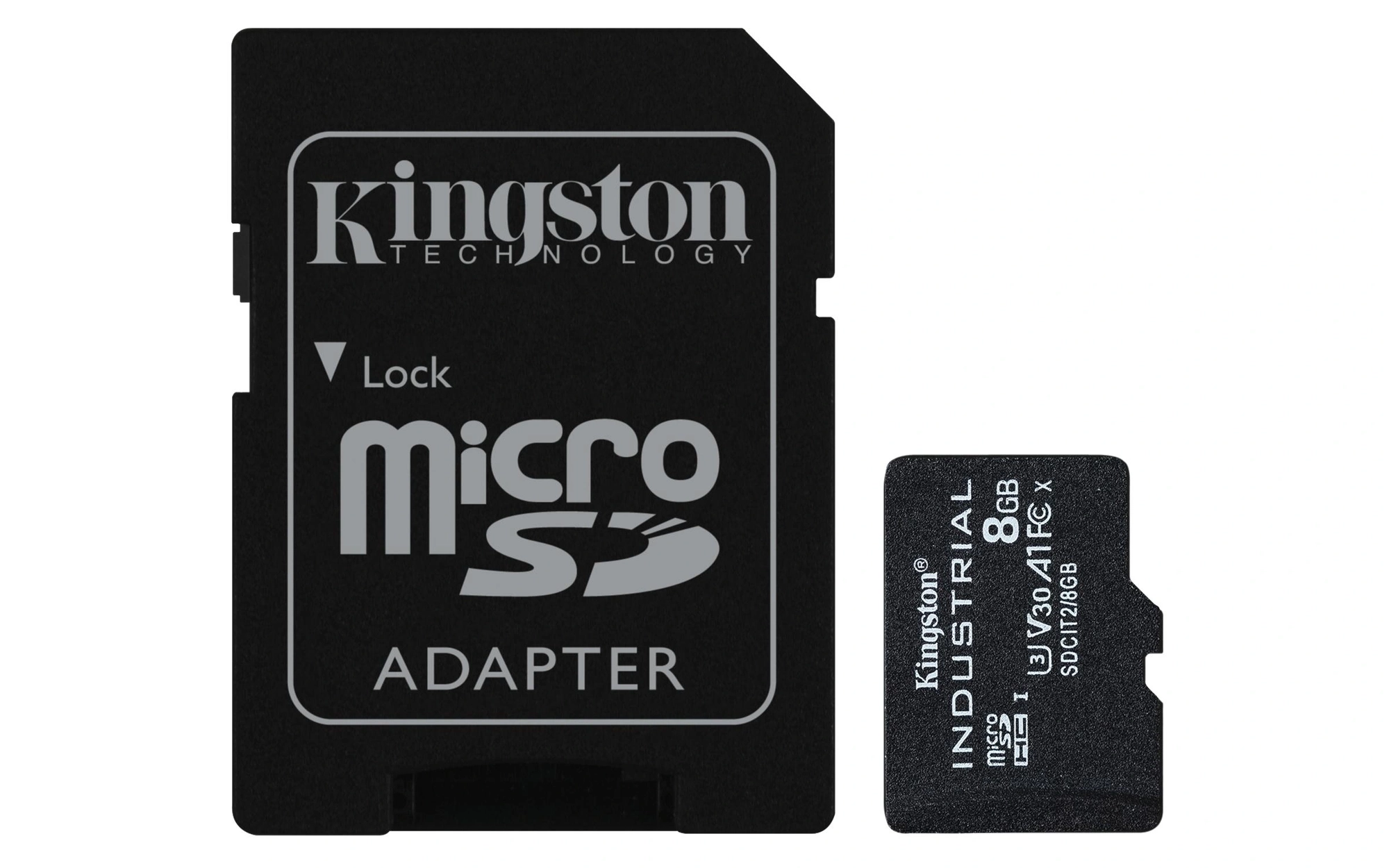 Kingston Technology Tarjeta 8GB microSDHC Industrial C10 A1 pSLC + adaptador SD