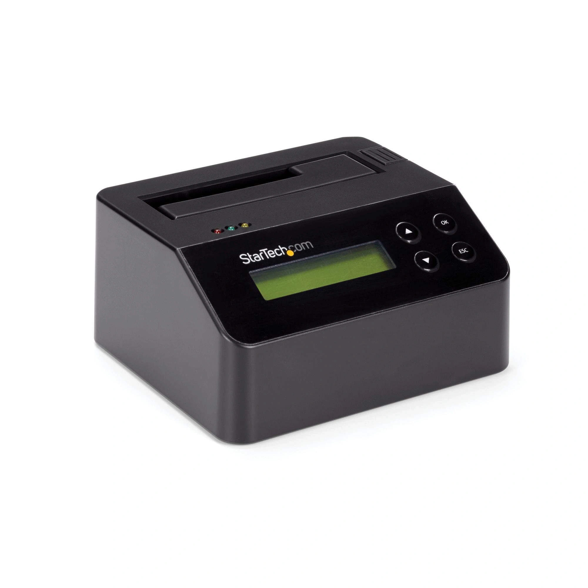 StarTech.com Borrador Autónomo USB 3.0 a SATA III de 1 Bahía para Disco Duro o SSD - Sanitizador - 4Kn - 9 Modos de Borrado - Pantalla LCD - Puer