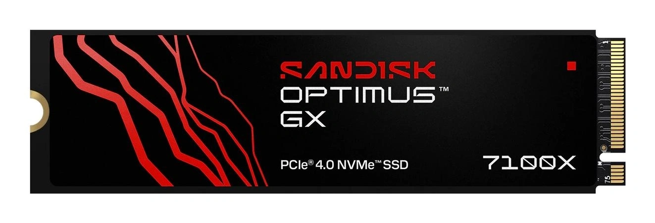 SANDISK SSD Optimus GX 7100X NVMe de 2 TB, con licencia oficial para ROG Xbox Ally, ROG Xbox Ally X y PC, PCIe Gen 4x4, M.2 2280, velocidad de lectura de hasta 7,250 MB/s