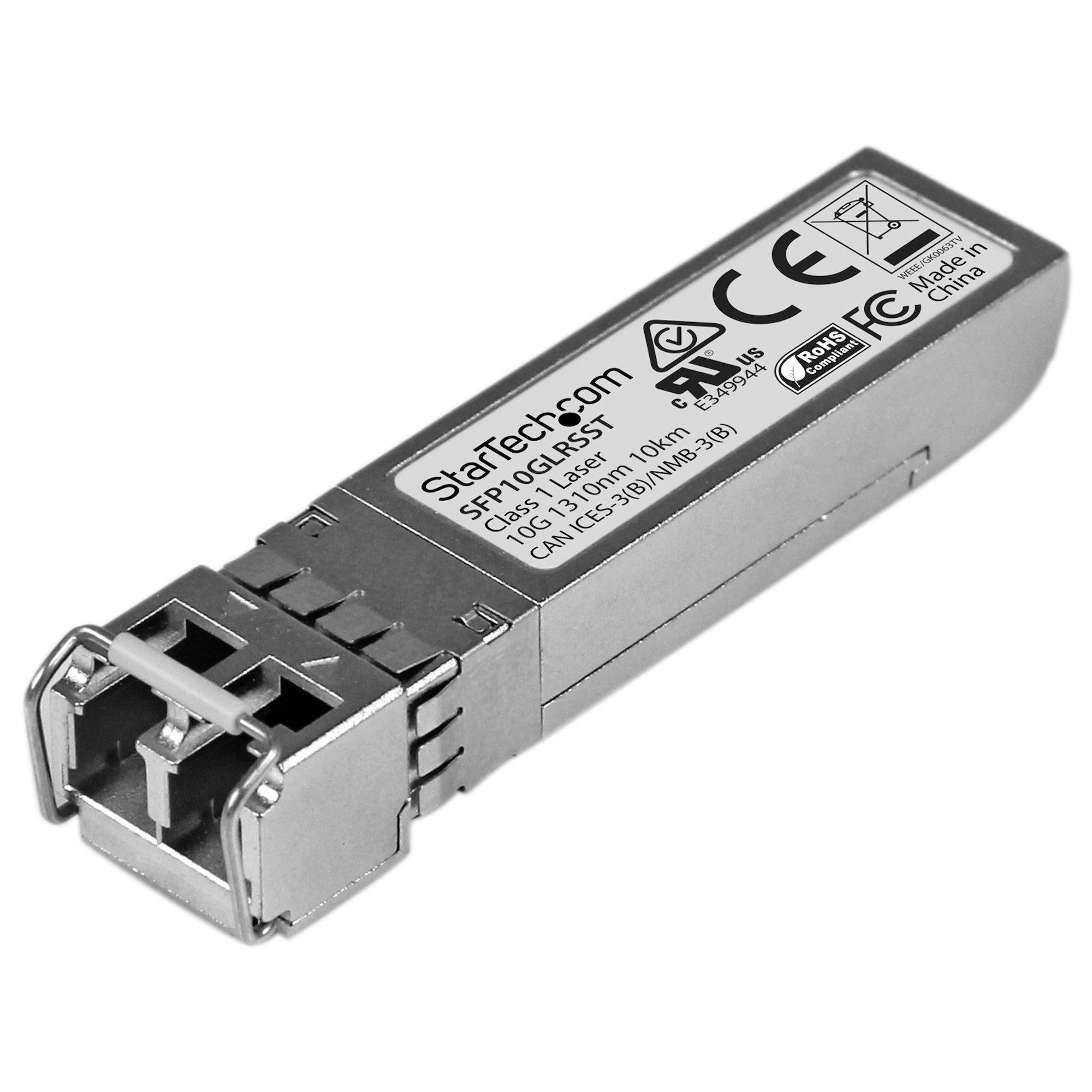 StarTech.com Módulo SFP+ Compatible con Cisco SFP-10G-LR-S - 10GBASE-LR - Fibra Monomodo 10GbE - SFP+ Ethernet Gigabit 10Gb - LC - 10km - 1310nm