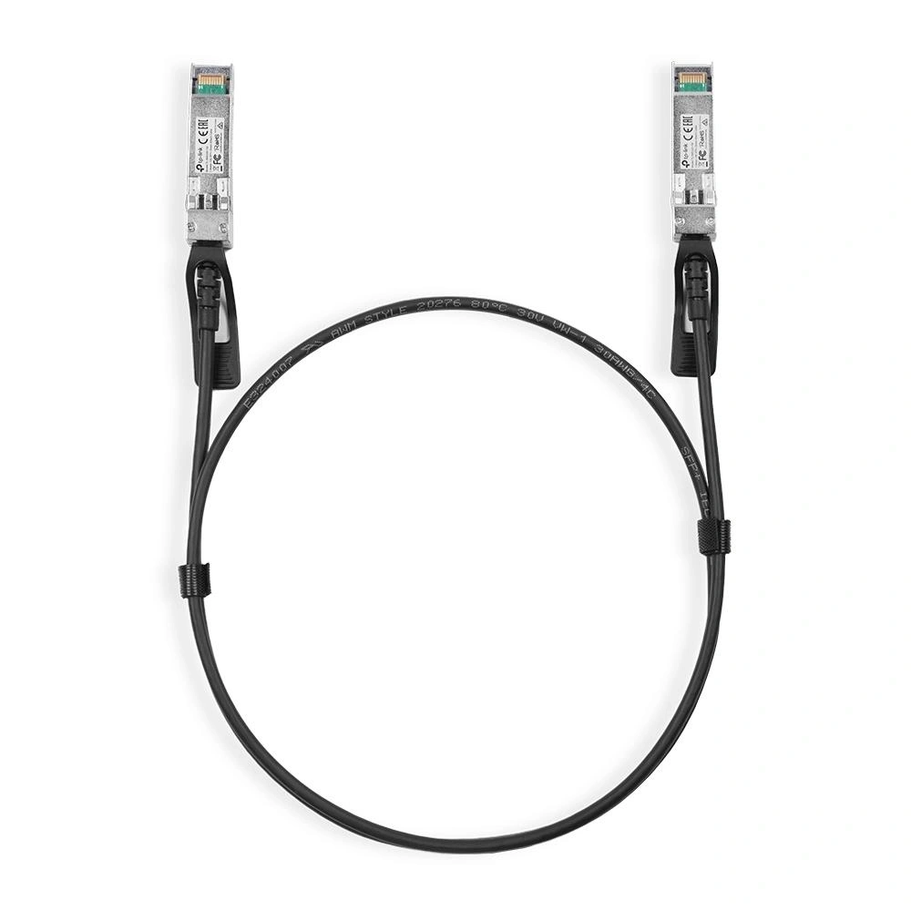 TP-Link Omada TL-SM5220-1M Cable de fibra óptica e InfiniBand SFP+ DAC Negro