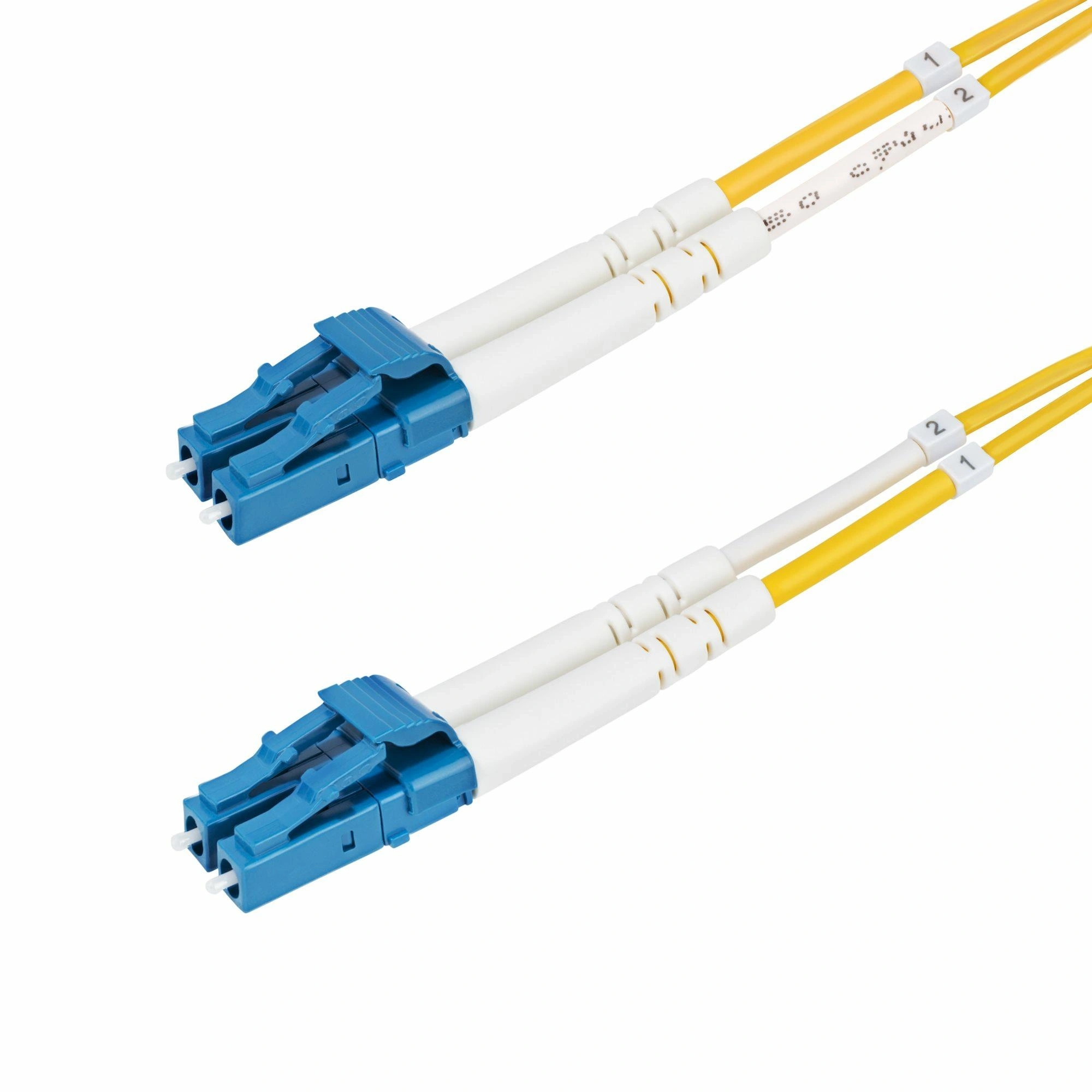 StarTech.com Cable de Fibra Óptica Dúplex LC a LC (UPC) OS2 Monomodo de 2m - 9/125µm - 100G - Resistente a Dobleces - Low Insertion Loss - Cable