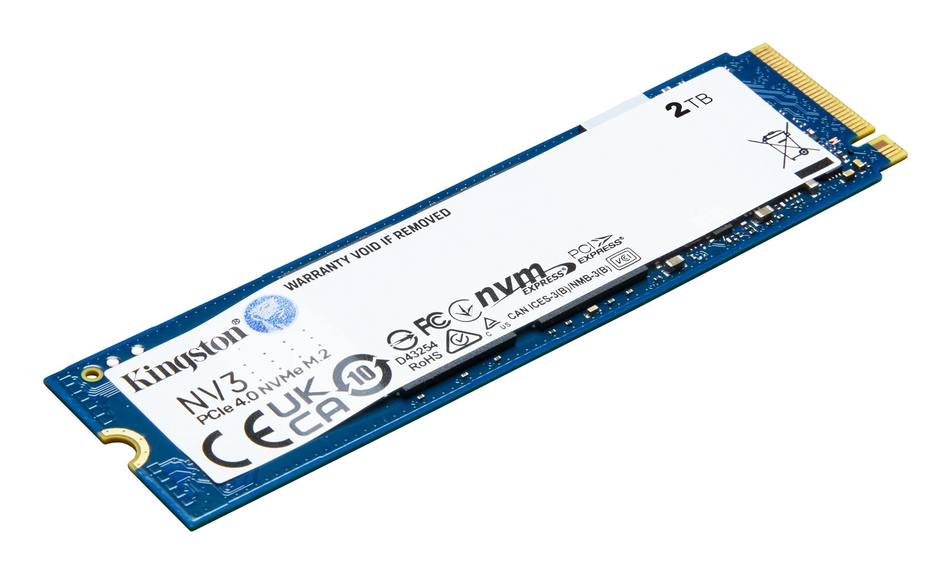 Kingston NV3 NVMe PCIe 4.0 SSD Interno 2TB M.2 2280-SNV3S/2000G