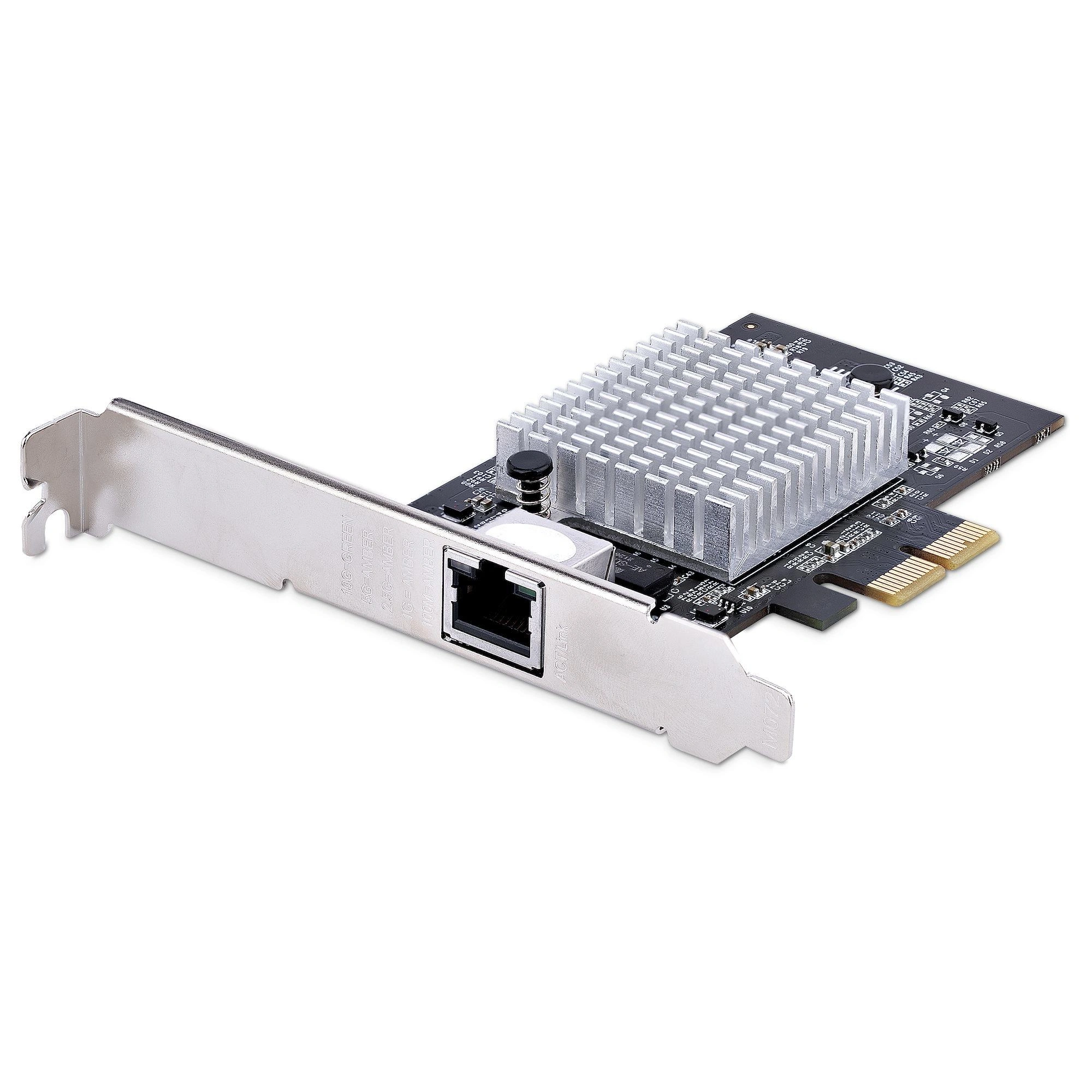 StarTech.com Tarjeta PCIe Adaptadora de Red de 1 Puerto RJ45 10Gb para PC o Servidor, Tarjeta PCI Express Ethernet de 6 Velocidades Compatible co