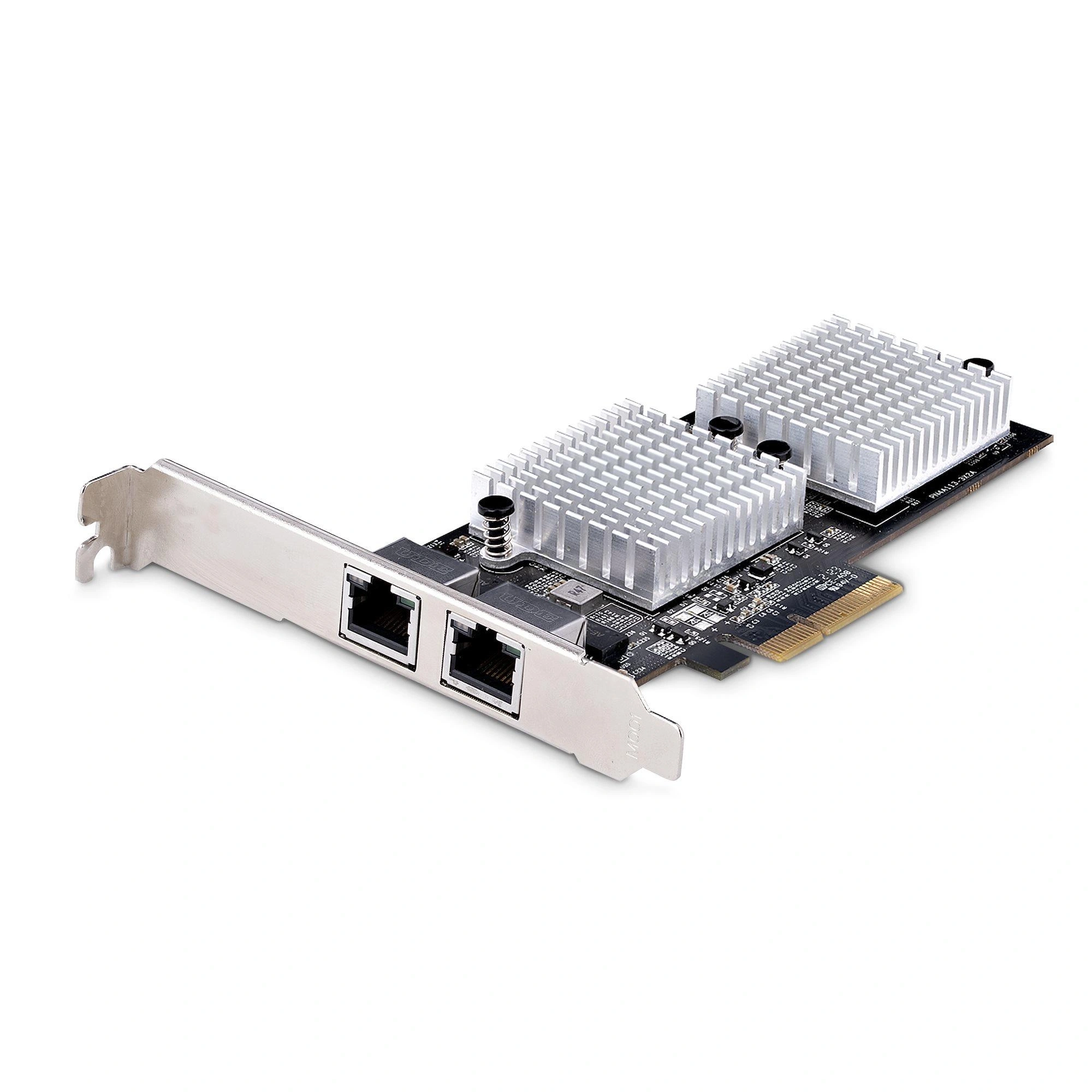 StarTech.com Tarjeta PCI Express Adaptadora de Red Ethernet de 2 Puertos RJ45 - Tarjeta de Red para Servidores o PCs - con Soporte para Tramas Ju