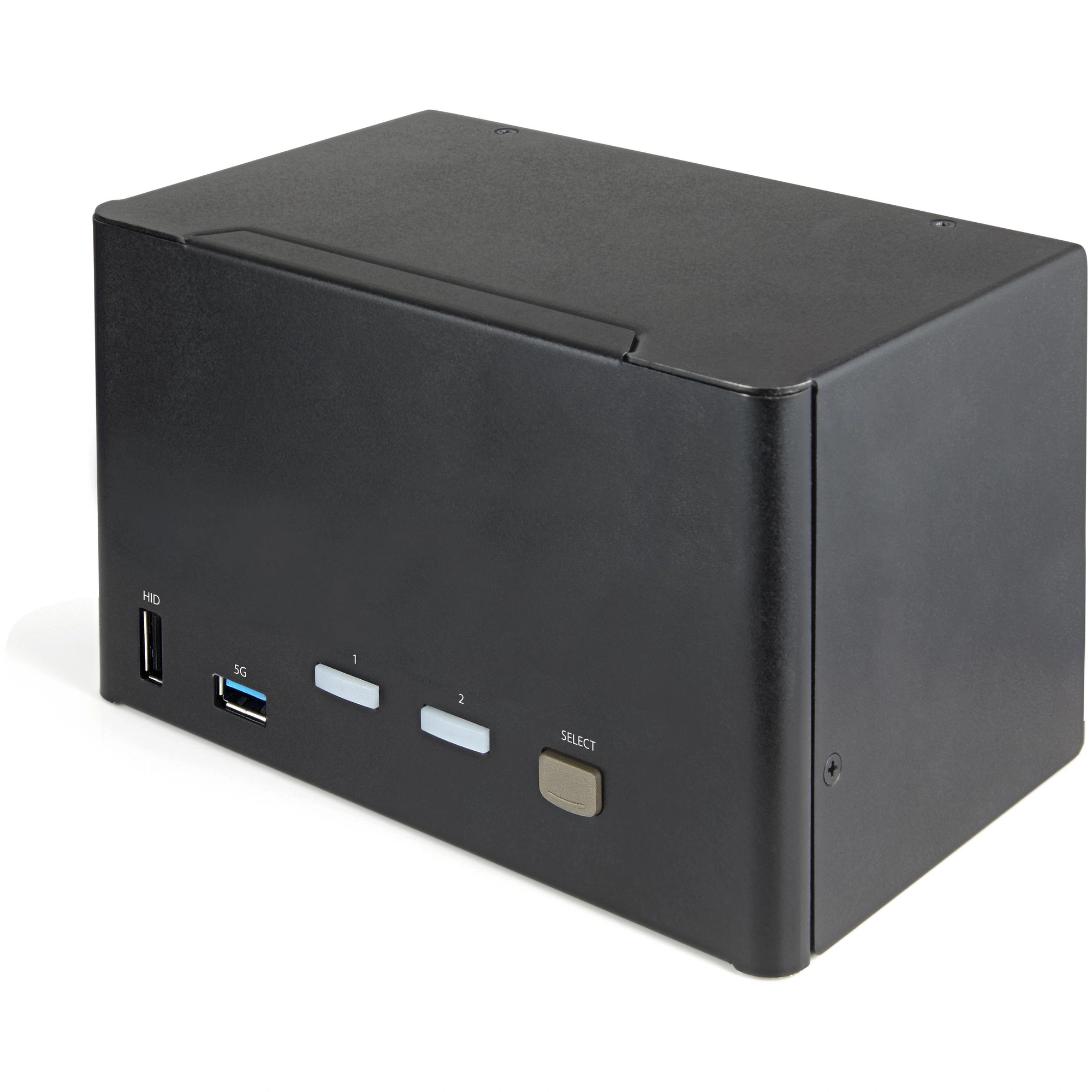 StarTech.com Switch Conmutador KVM de 2 Puertos DisplayPort 1.2 para 4 Monitores - DP HDR UHD 4K de 60Hz - Hub Ladrón de 2 Puertos USB 3.0 (5Gbps