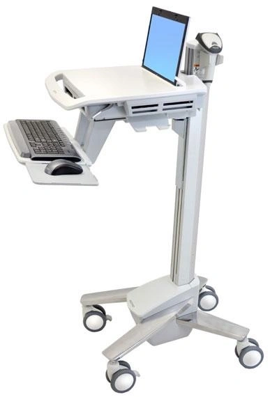 Ergotron StyleView EMR Laptop Cart, SV40 Aluminio, Gris, Blanco Portátil Carro multimedia