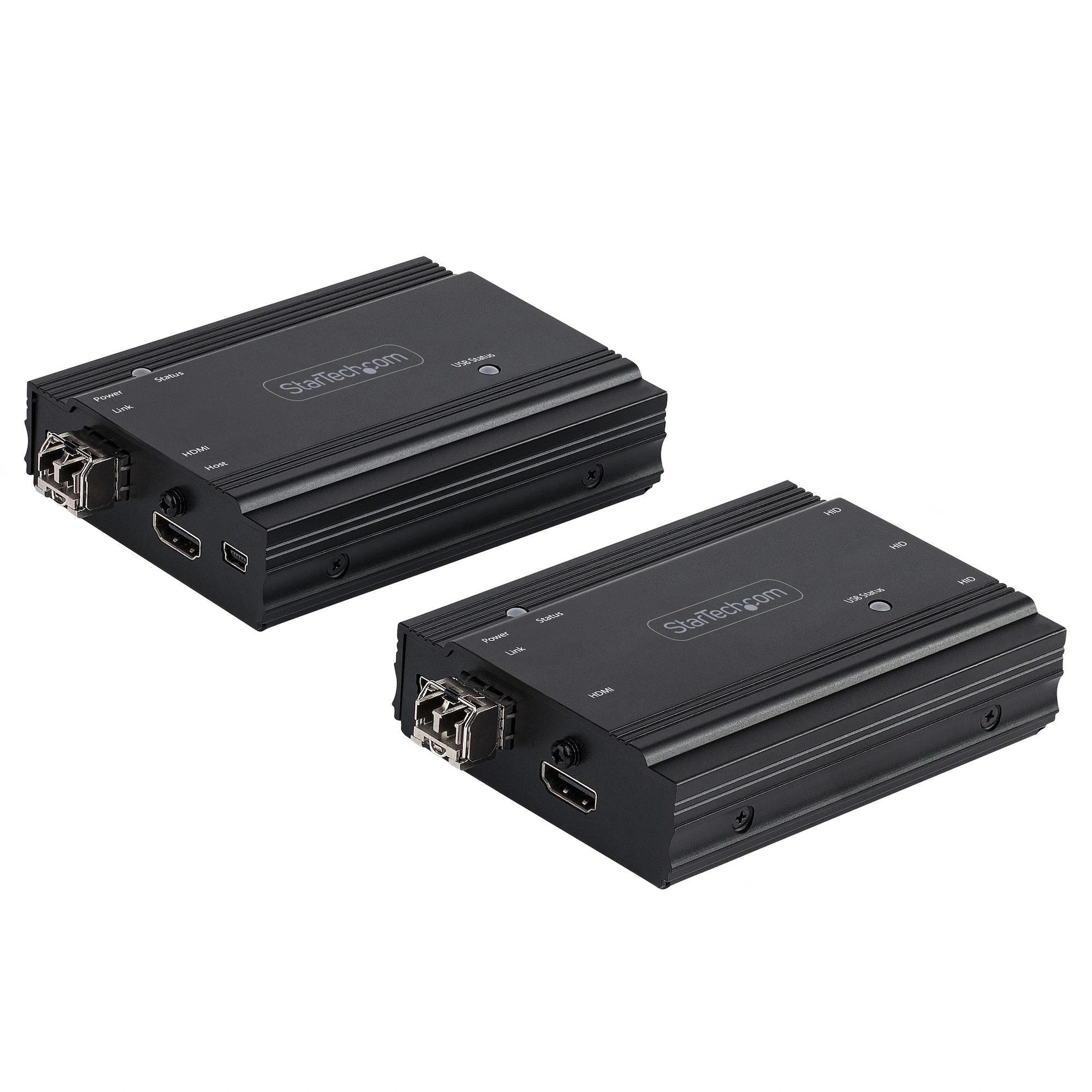 StarTech.com Extensor KVM HDMI de 4K por Fibra - Alargador de Consola Switch KVM con Vídeo HDMI y USB Remoto - hasta 300m (Multimodo) - con 2 Mód