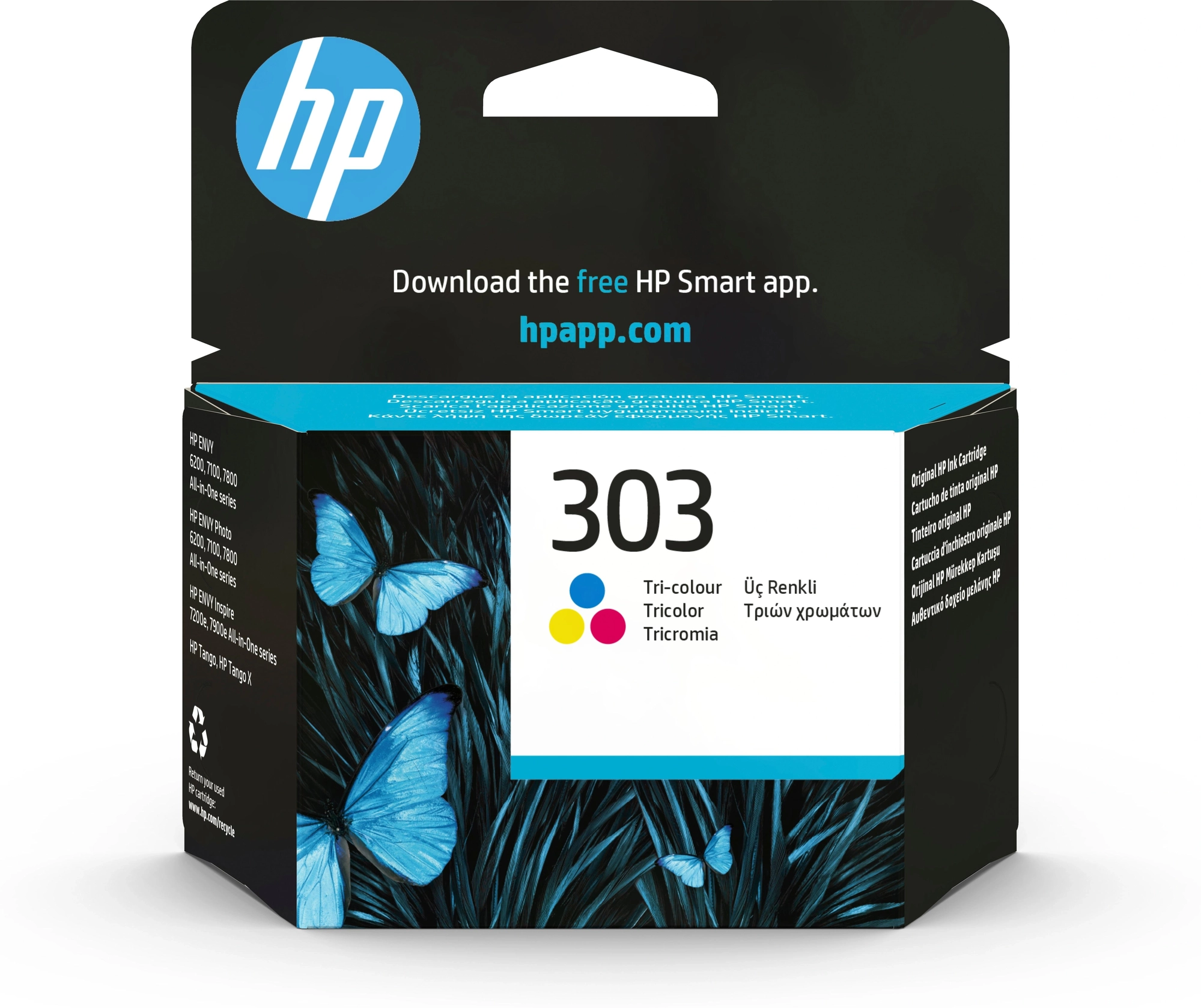 HP Cartucho de tinta Original 303 tricolor