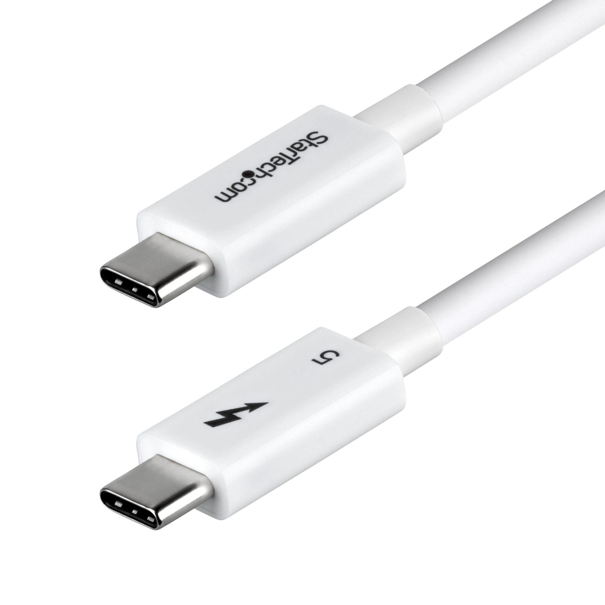 StarTech.com Cable Thunderbolt 5 Certificado de 50cm - 80Gbps/120Gbps - 8K60Hz - PD 240W - Cable Thunderbolt Certificado - Compatible con Thunder