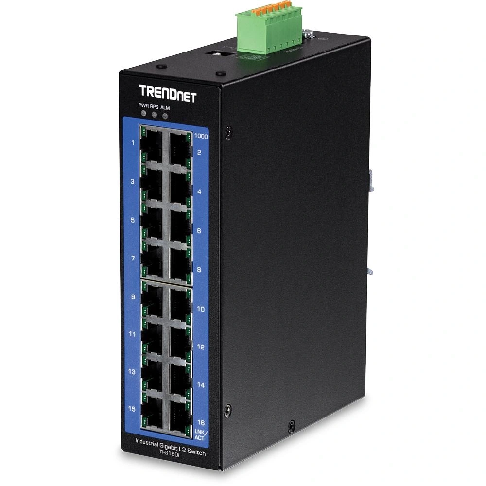 Trendnet TI-G160i Gestionado L2 Gigabit Ethernet (10/100/1000) Negro
