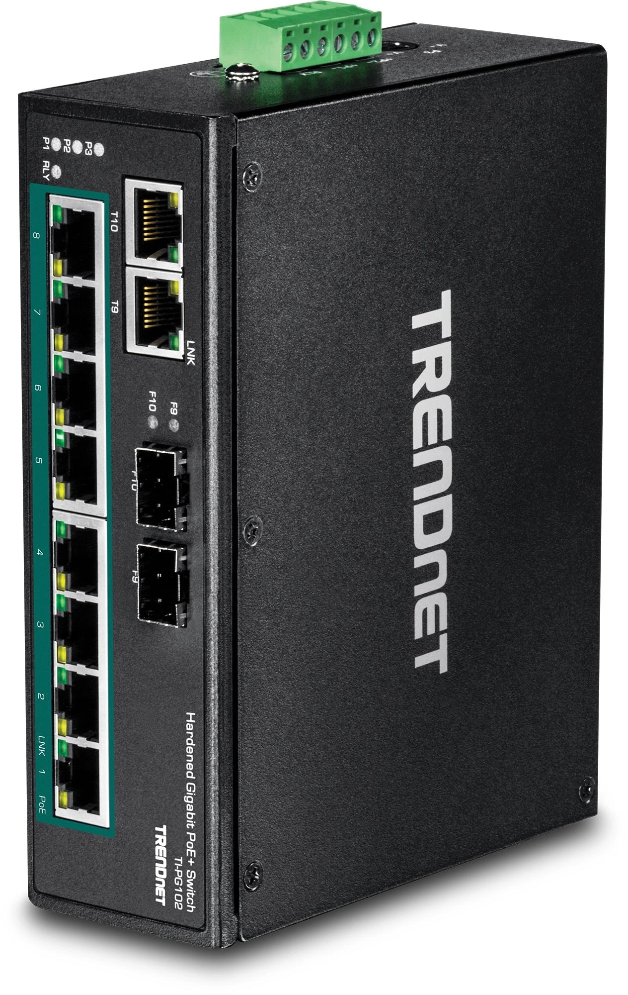 Trendnet TI-PG102 switch No administrado Gigabit Ethernet (10/100/1000) Energía sobre Ethernet (PoE) Negro