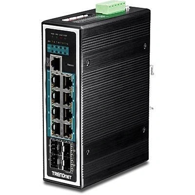 Trendnet TI-PG1284i Gestionado L2+ Gigabit Ethernet (10/100/1000) Energía sobre Ethernet (PoE) Negro