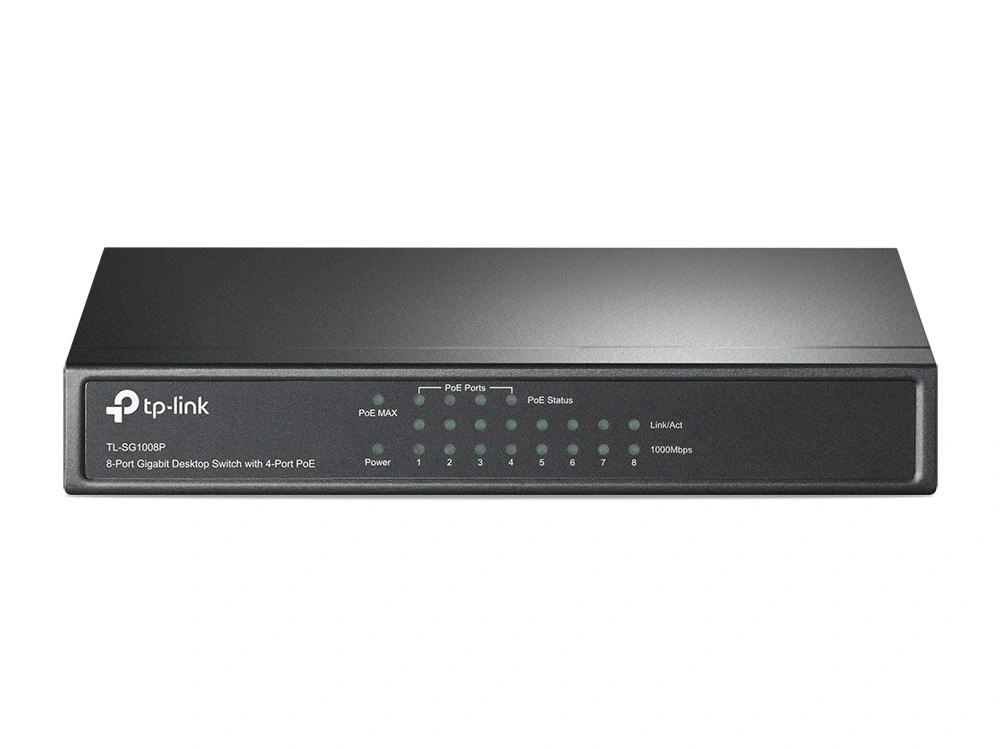 TP-Link TL-SG1008P switch No administrado Gigabit Ethernet (10/100/1000) Energía sobre Ethernet (PoE) Avellana
