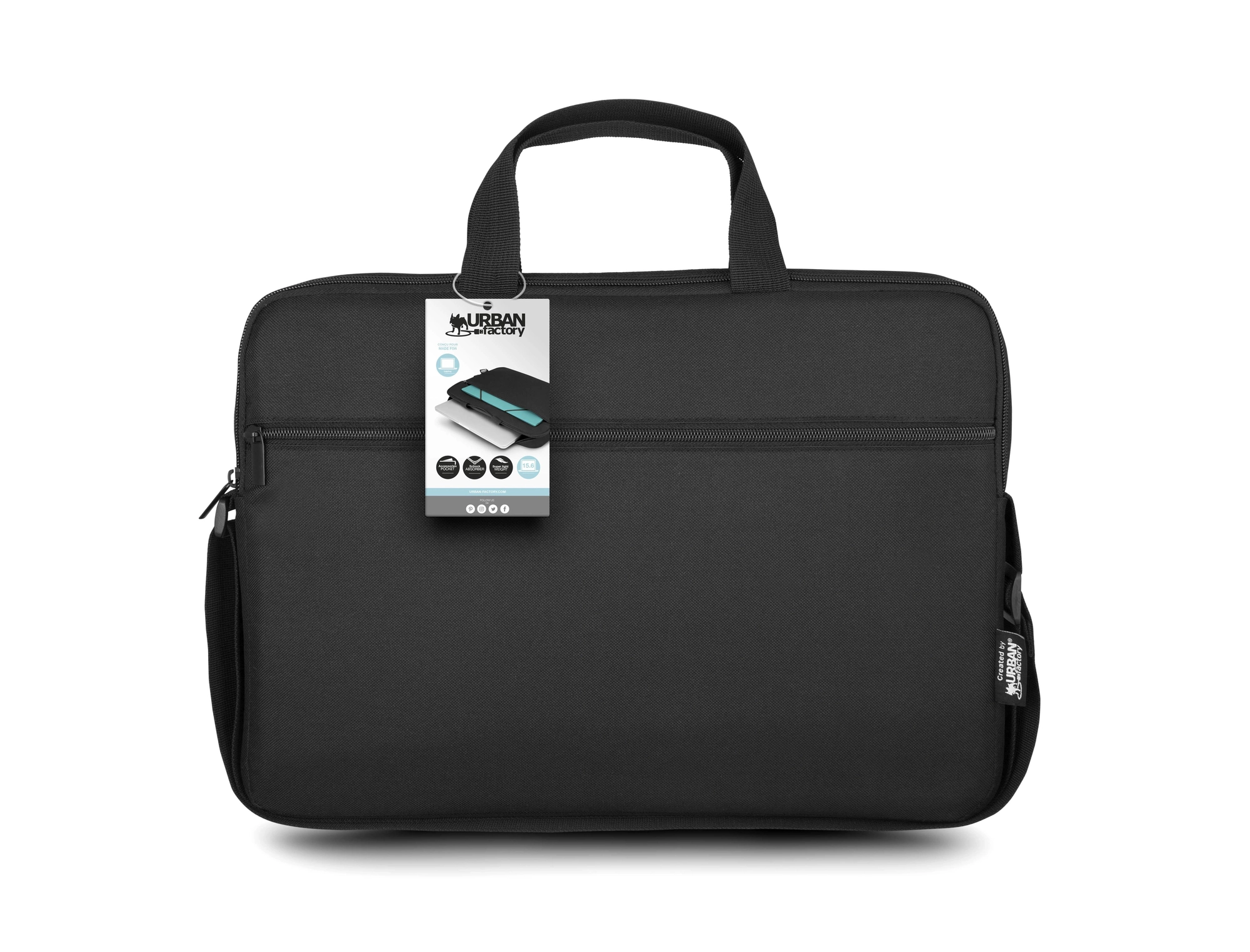 Urban Factory Nylee 39,6 cm (15.6") Maletín Negro