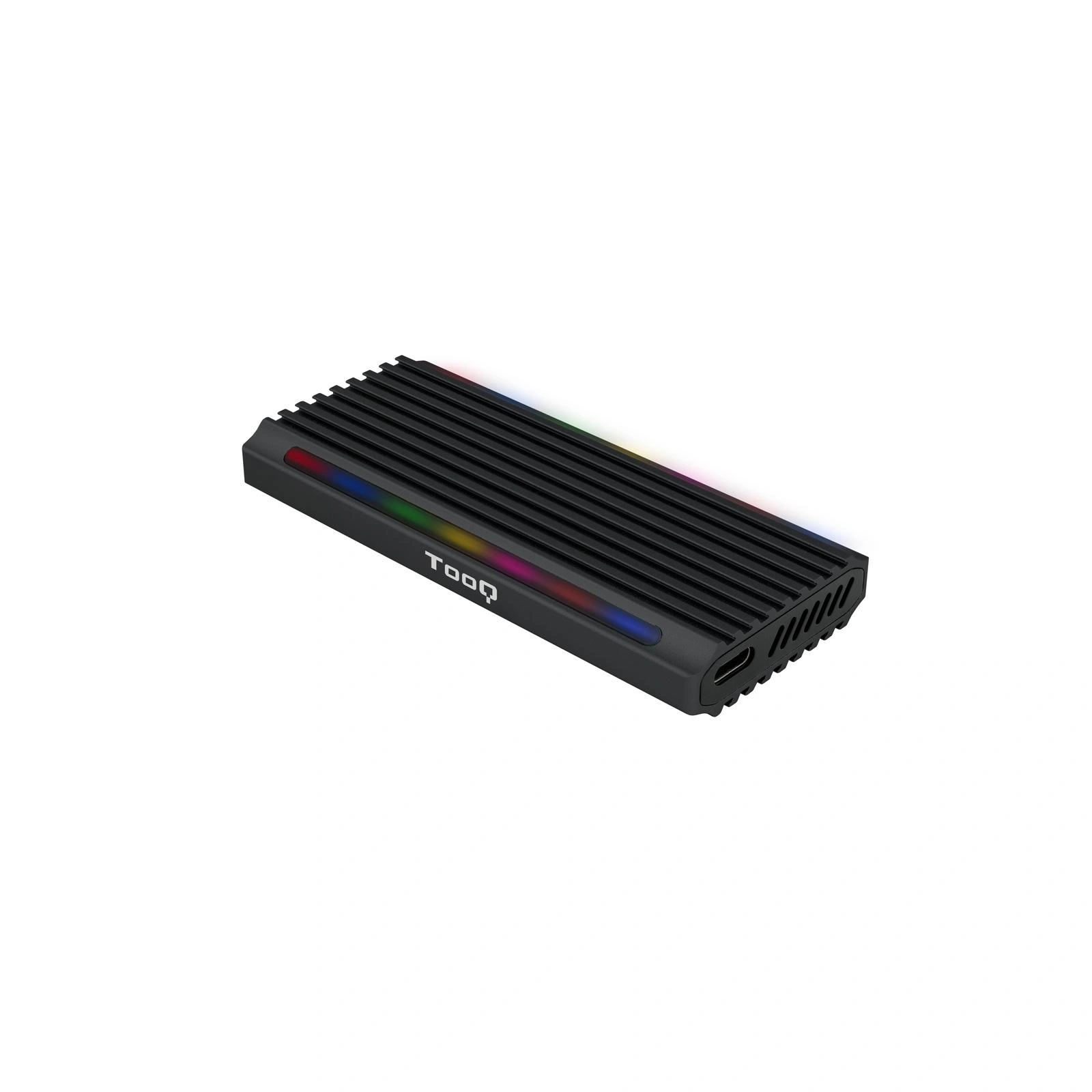 Caja Externa Tooq Tqe-2222B Shinobi Para Ssd M.2 Usb Tipo C Rgb Negro – imagen 4