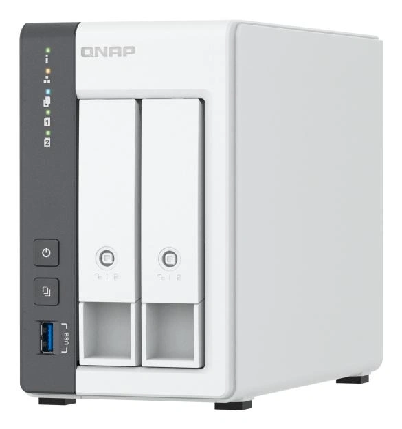 QNAP TS-216G servidor de almacenamiento NAS Torre Cortex-A Cortex-A55 4 GB Unidad de disco duro Blanco