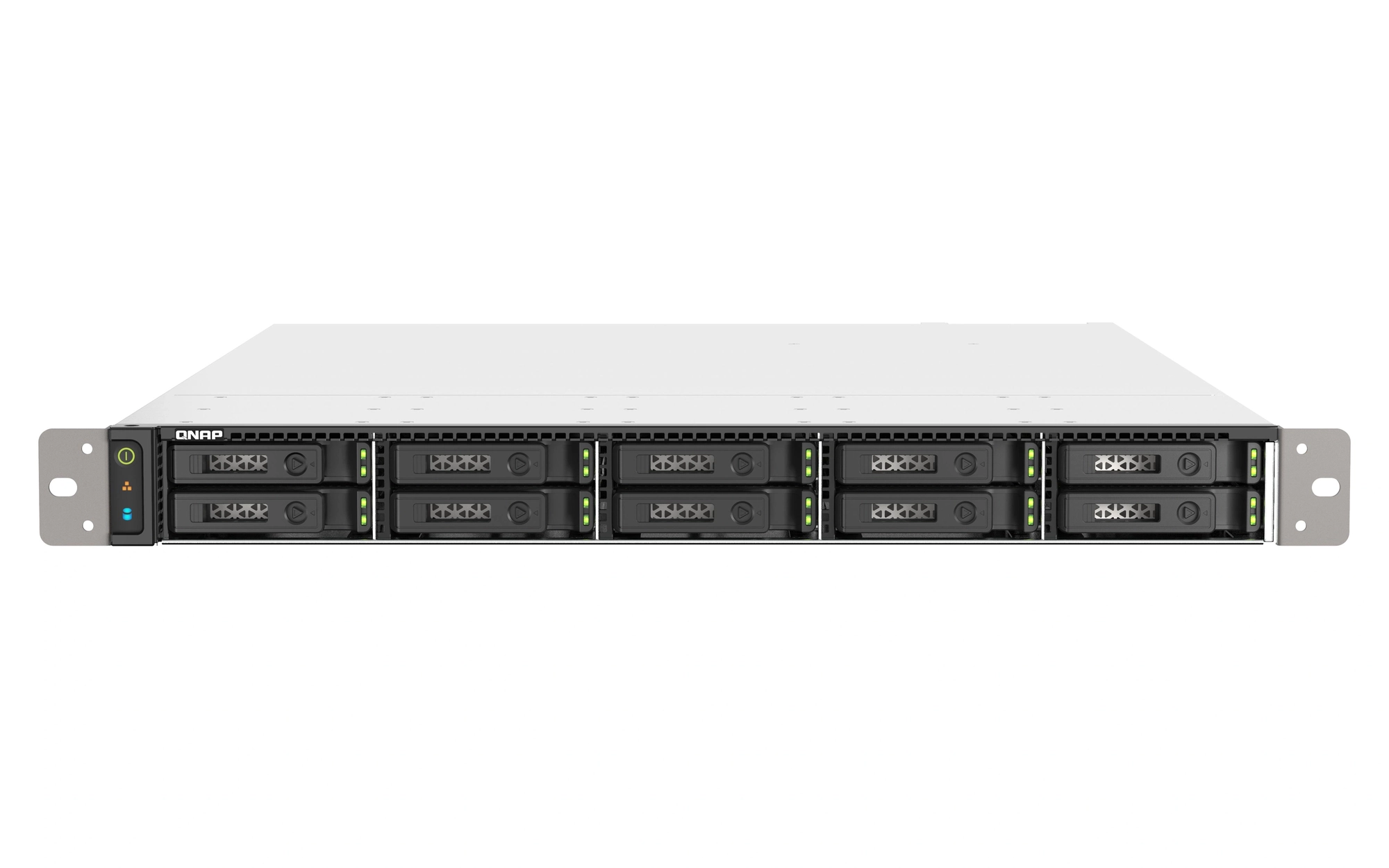 QNAP TS-h1090FU NAS Bastidor (1U) EPYC 7232P 64 GB DDR4 0 TB QuTS hero Negro, Gris