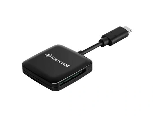 Transcend RDC3 lector de tarjeta USB 3.2 Gen 1 (3.1 Gen 1) Type-C Negro