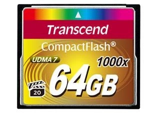 Transcend CompactFlash Card 1000x 64GB MLC