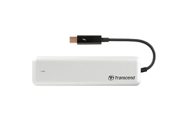 Transcend JetDrive 855 Tecnología Thunderbolt (Rayo) 960 GB Plata